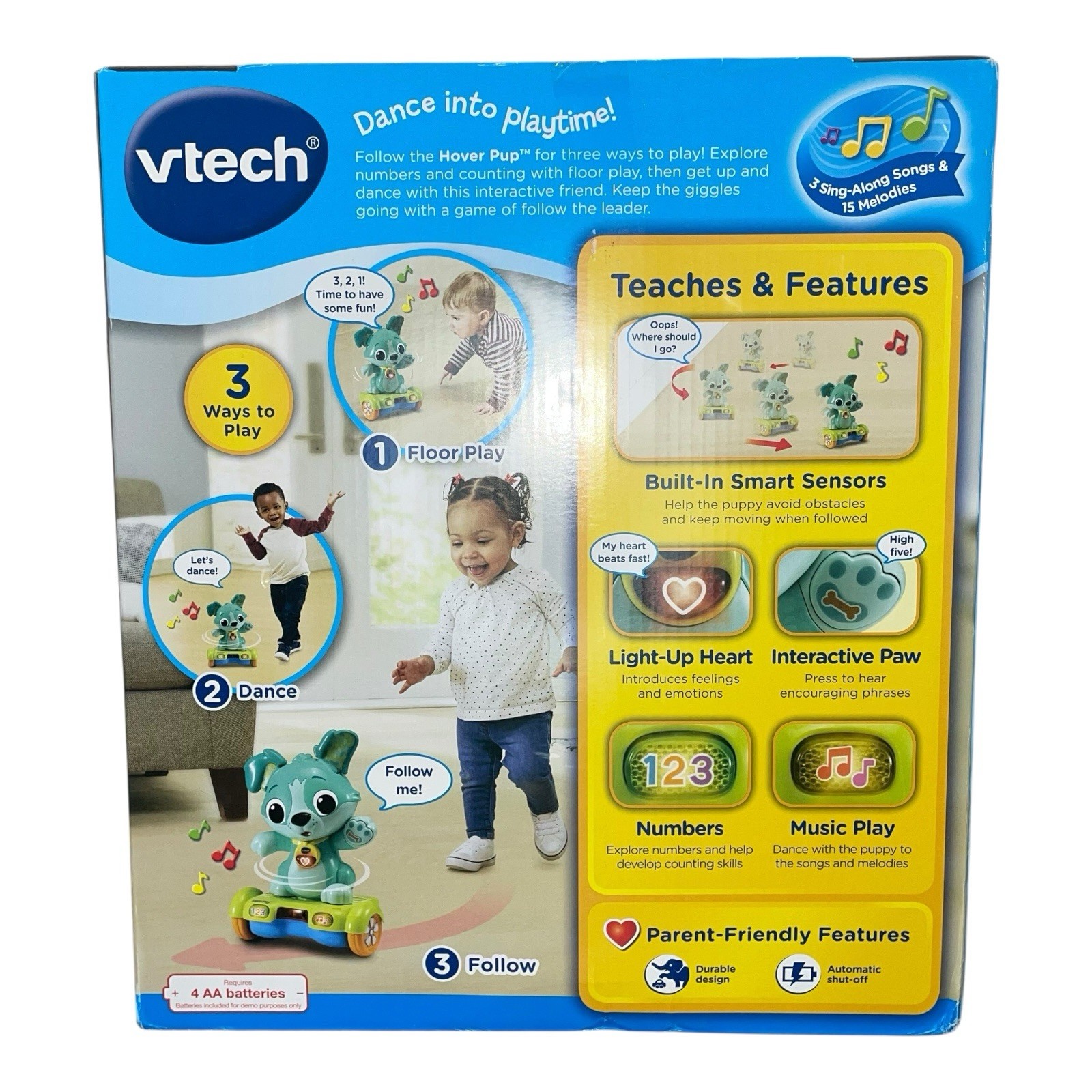 VTech Hover Pup 9-36 Months Dance Follow Learning Toy with Motion Sensors Music