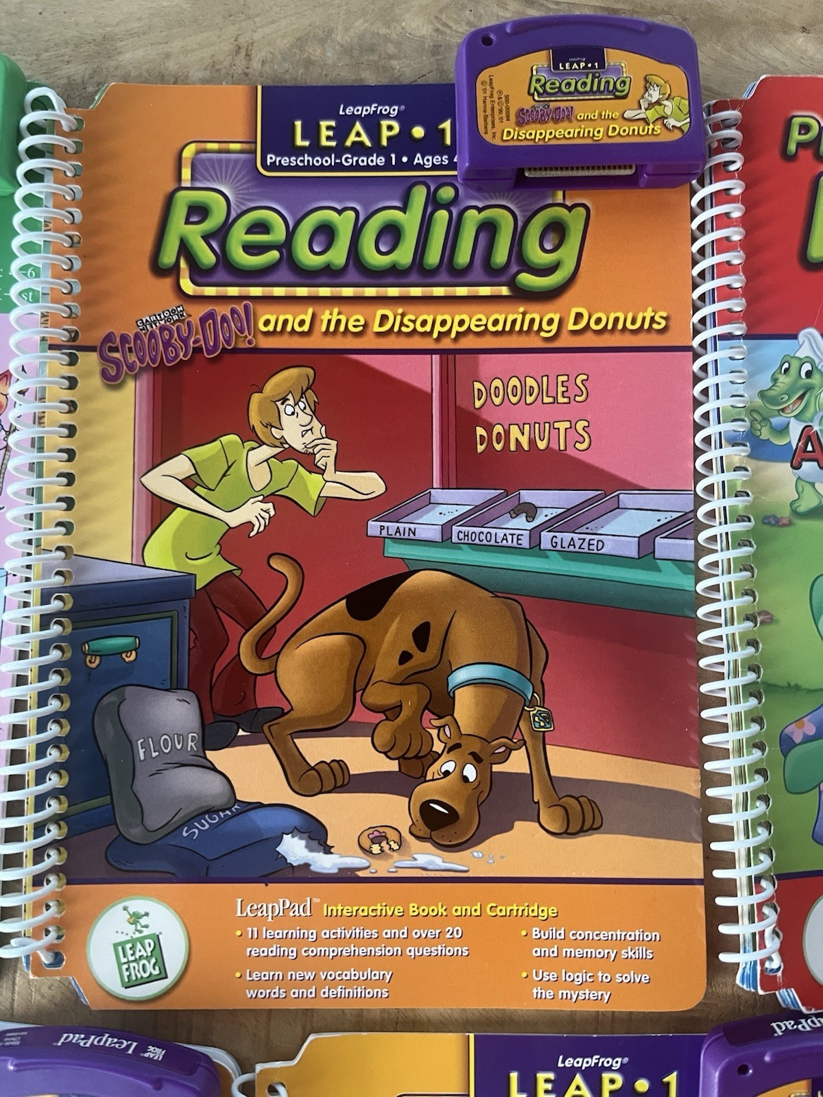 Leap Frog LeapPad 7 Books + Cartridges: Reading Math Music Age 4-6 Leap 1