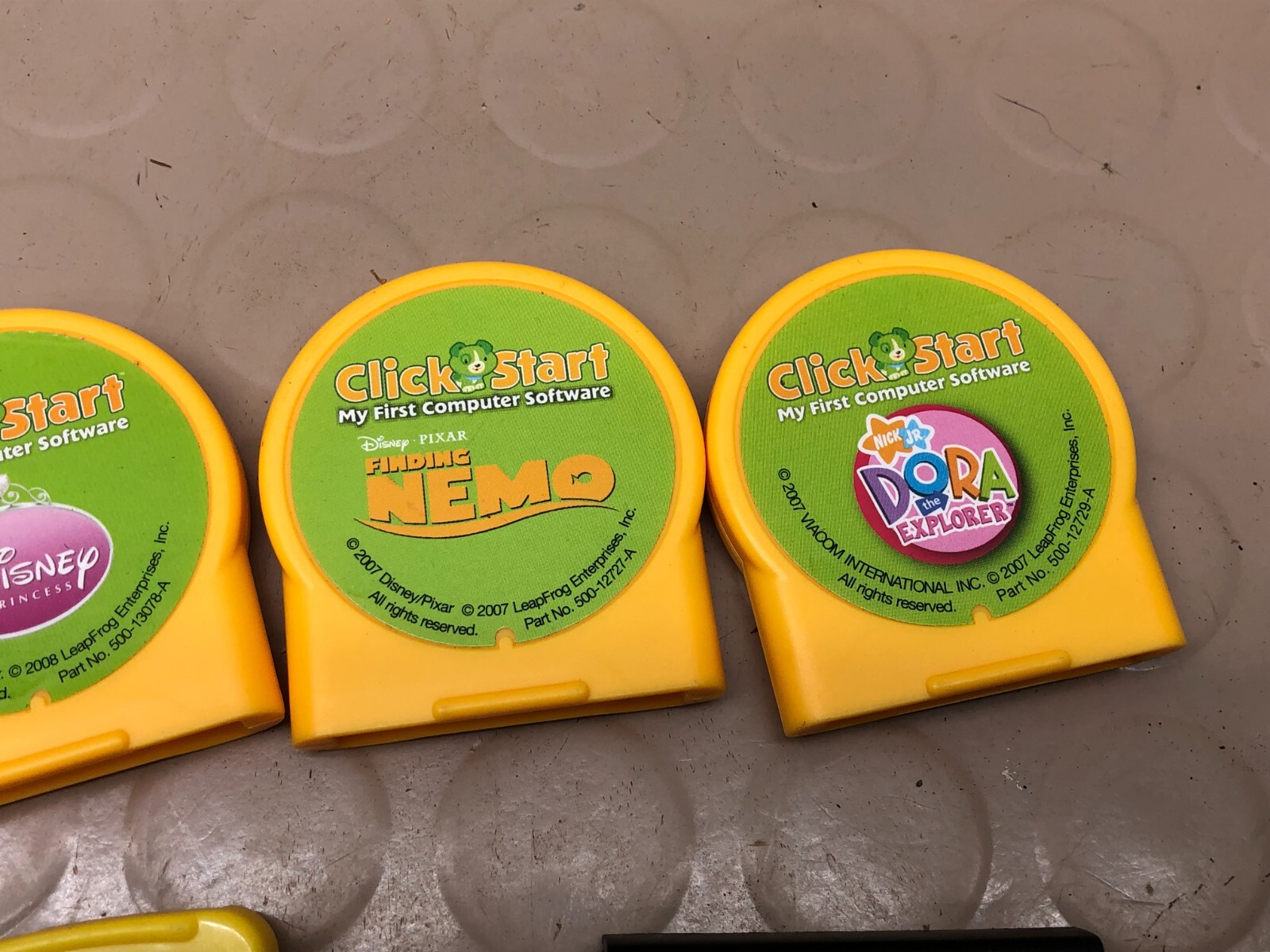 Leap Frog Click Start – Leapster – Mobigo Quiz Wiz + Misc Cartridges Lot a