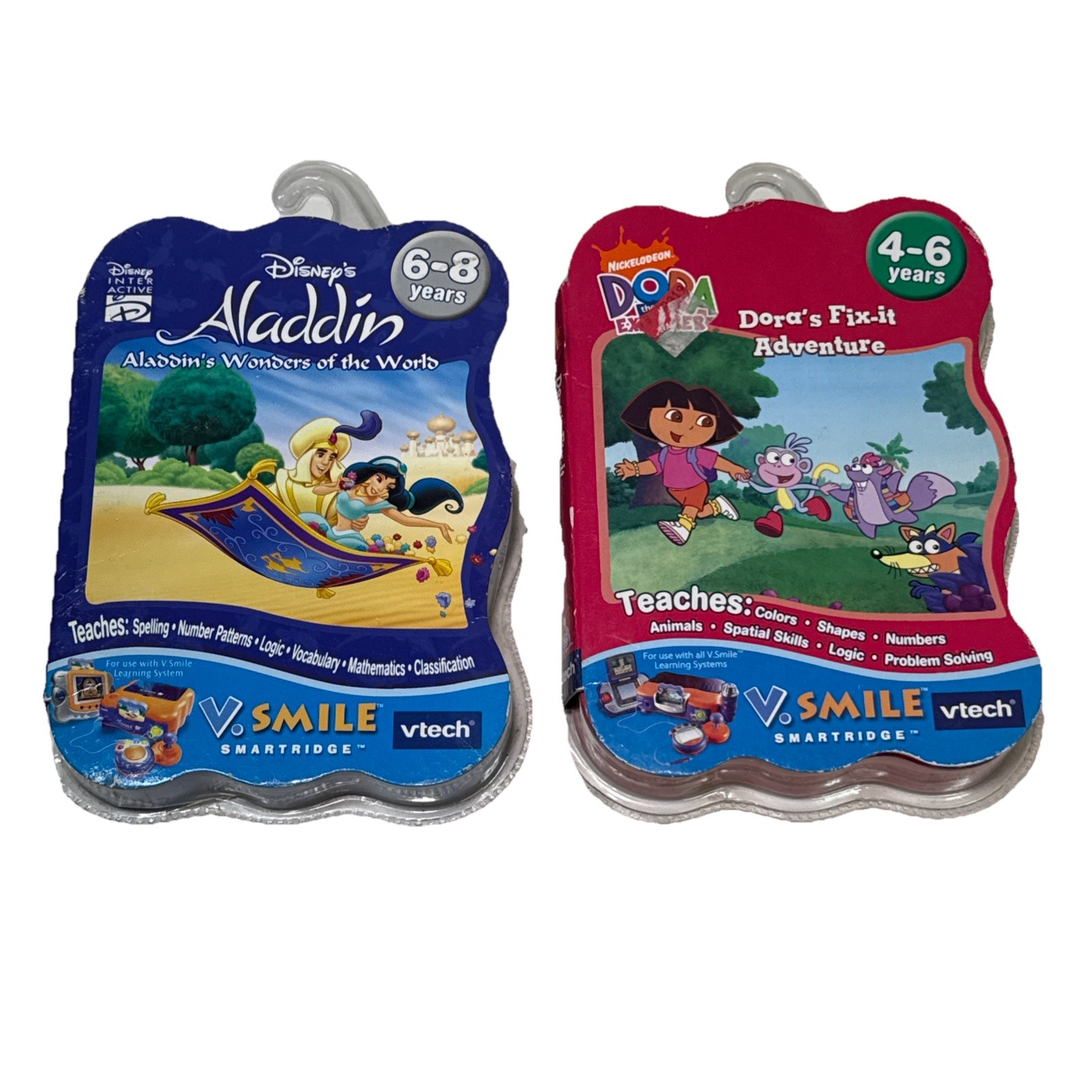 Disney Vtech Smartridge Aladdin & Dora V Smile Smartridge