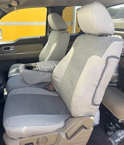 Made to fit 2009-2010 F150 XLT Exact Fit Seat Covers Front 40/20/40 Split