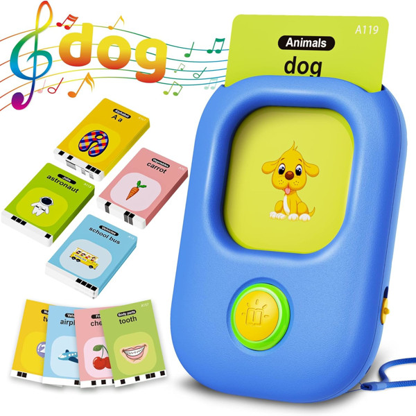224 Words Talking Flash Cards Educational Learning Toy Toddlers 1-5 Years Old