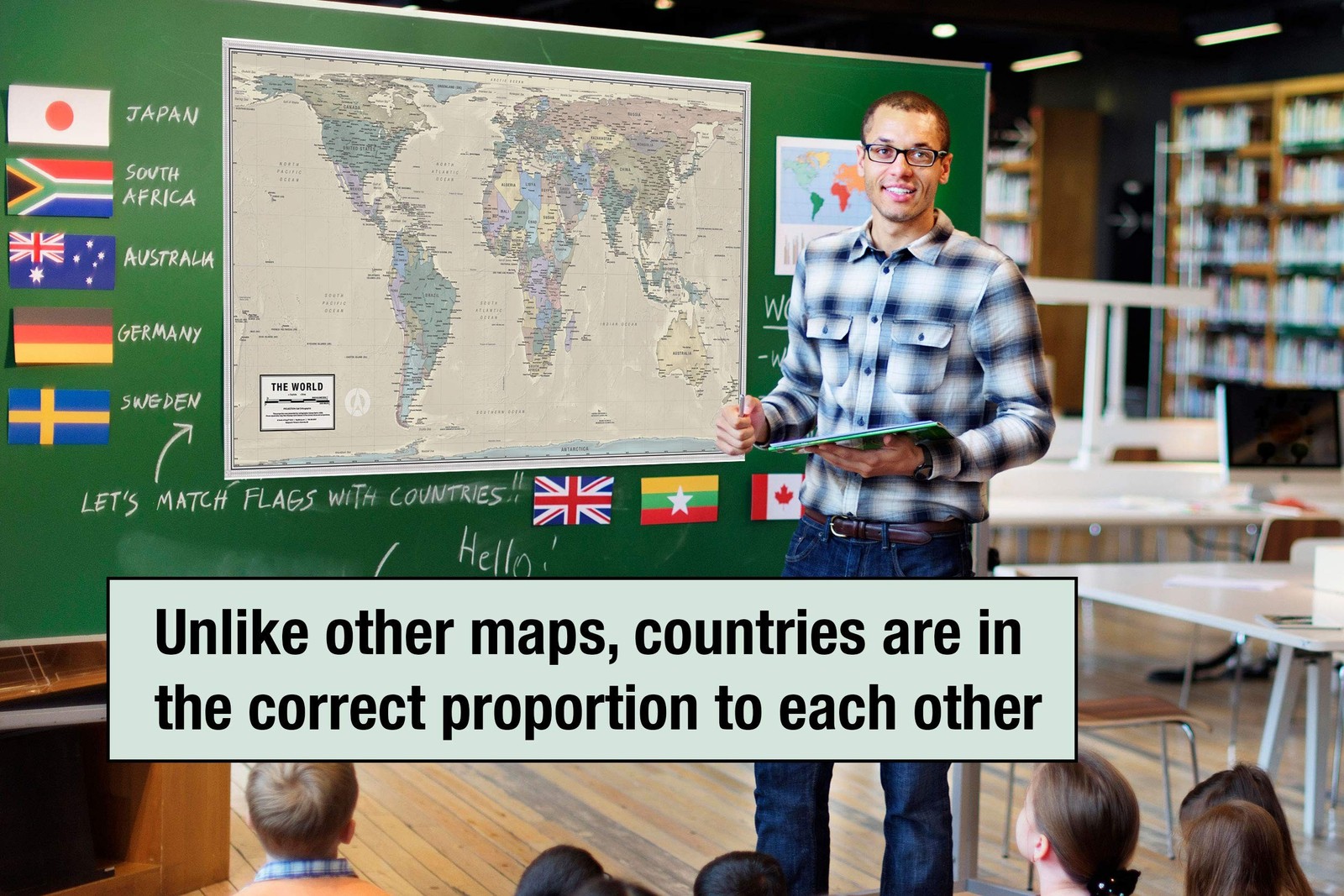 Gall Orthographic World Map | Most Accurate World Map – Countries are Shown i…