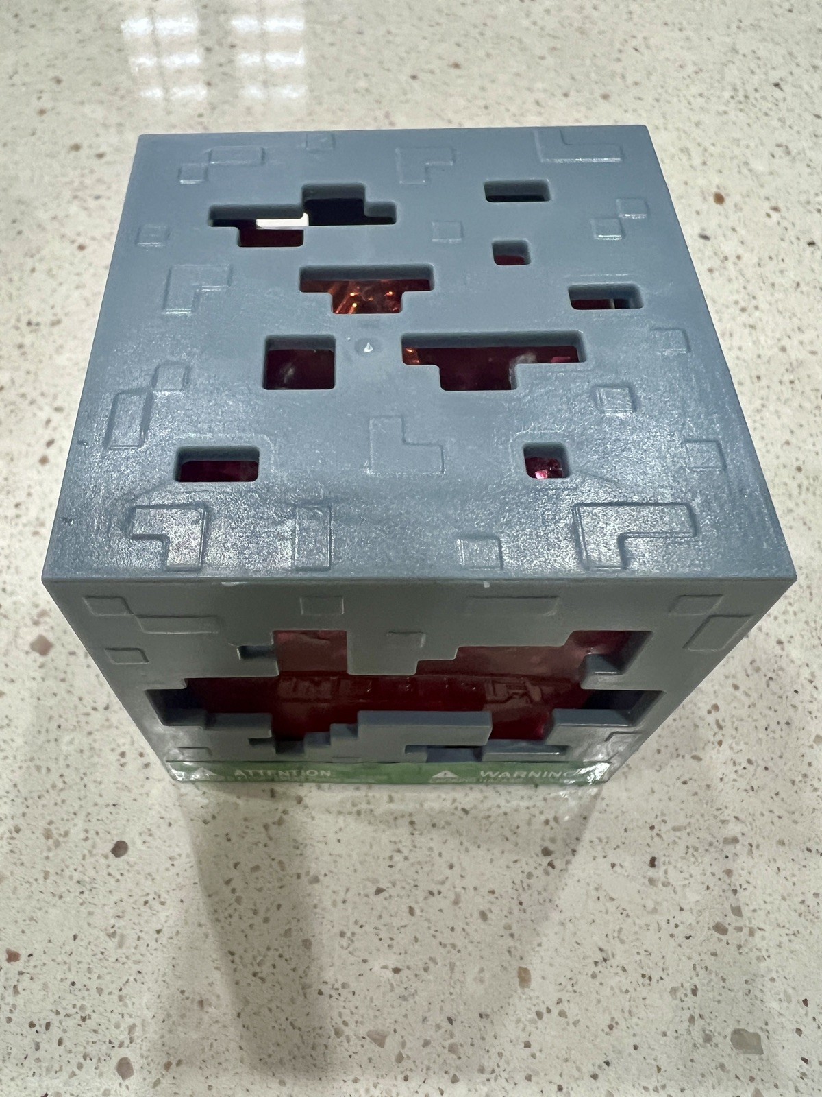 Minecraft Jelly Cube Chase 1/48 Real Gold-Plated Pickaxe Pink Squishy Squeeze