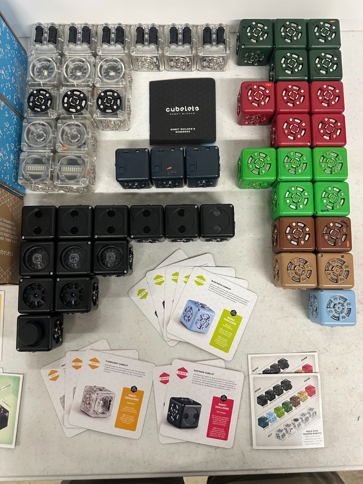 Lot of 48 Cubelets Modular Robotics STEM Educational Tiny Robot Blocks FREE Ship
