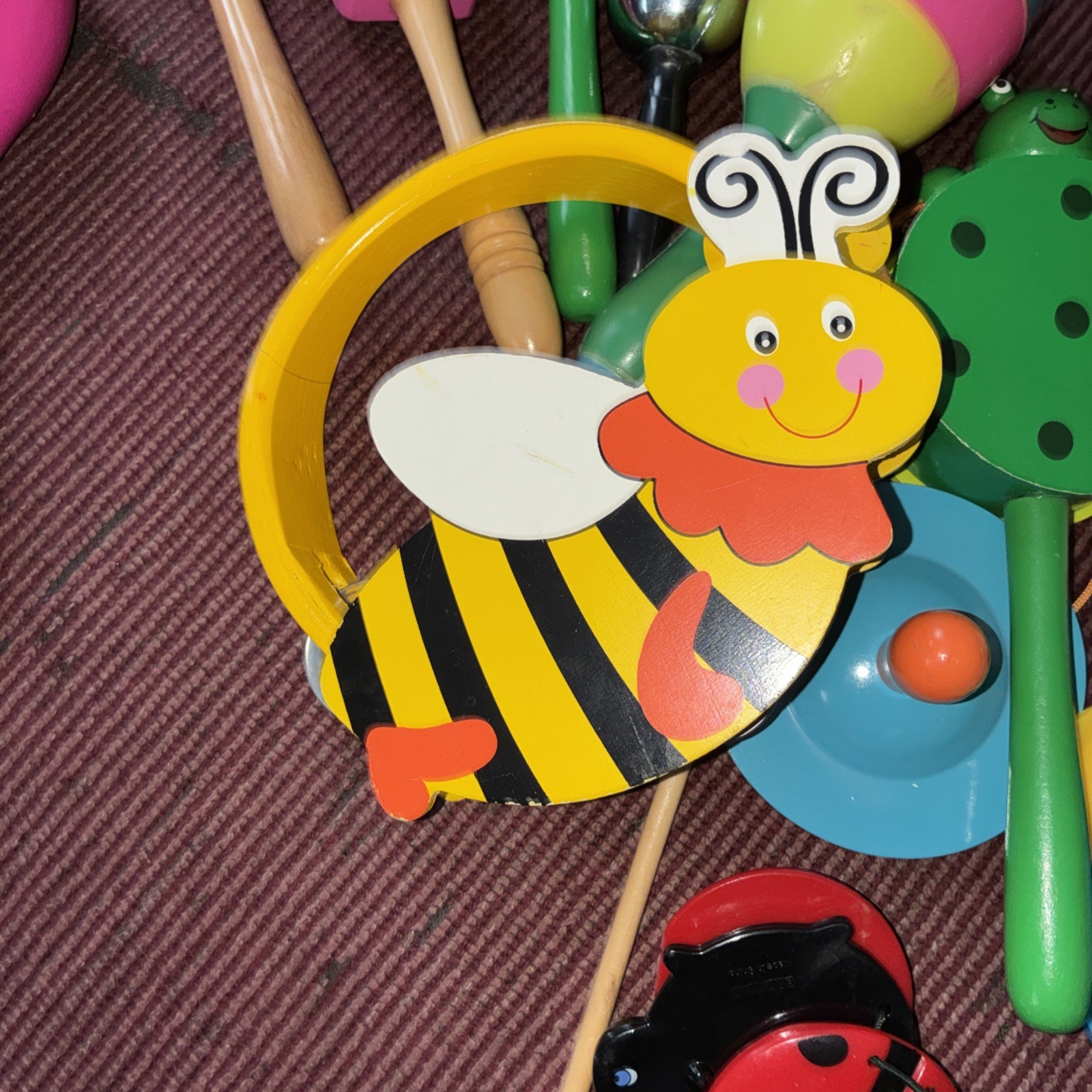 Toy Lot Musical Rhythm Instruments Preschool Daycare Wooden Toy Lot
