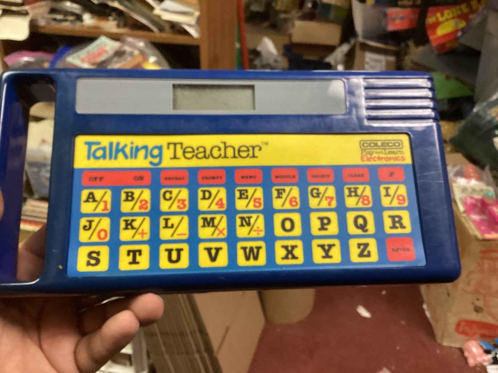 1985 Coleco Talking Teacher Spelling Math Electronic Learning not working