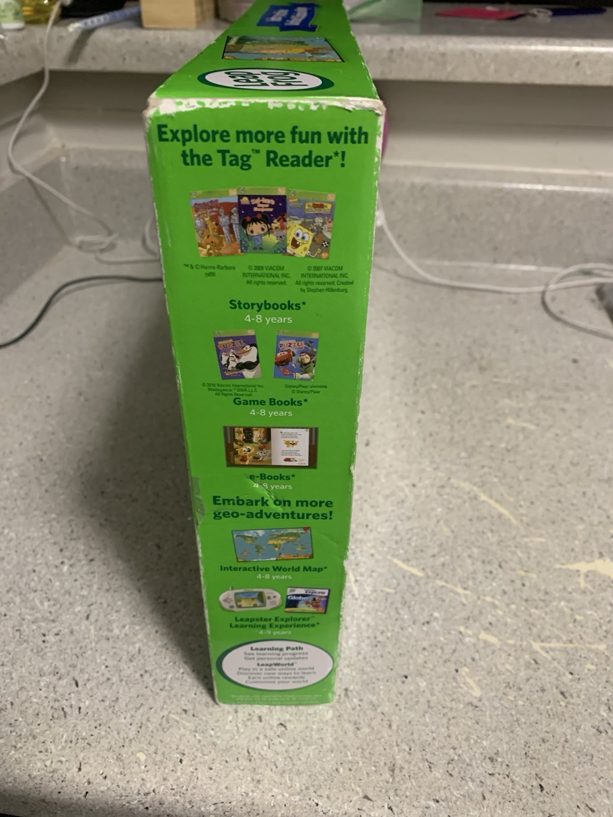 LEAP FROG INTERACTIVE UNITED STATES MAP TAG READING SYSTEM 2 SIDED MAP