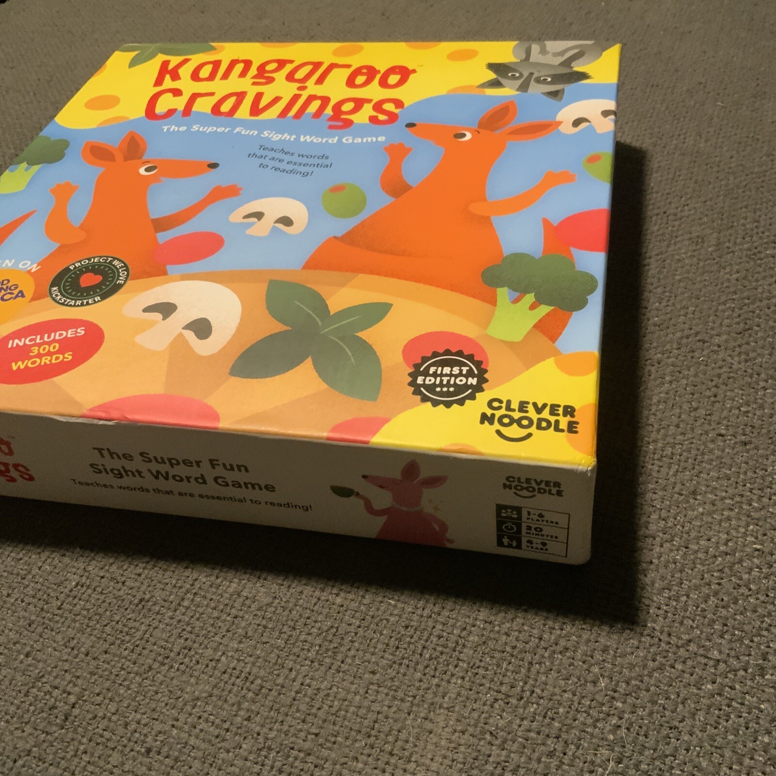 Kangaroo Cravings 300 High-Frequency Sight Words Game – Wrapped Unpunched Pieces