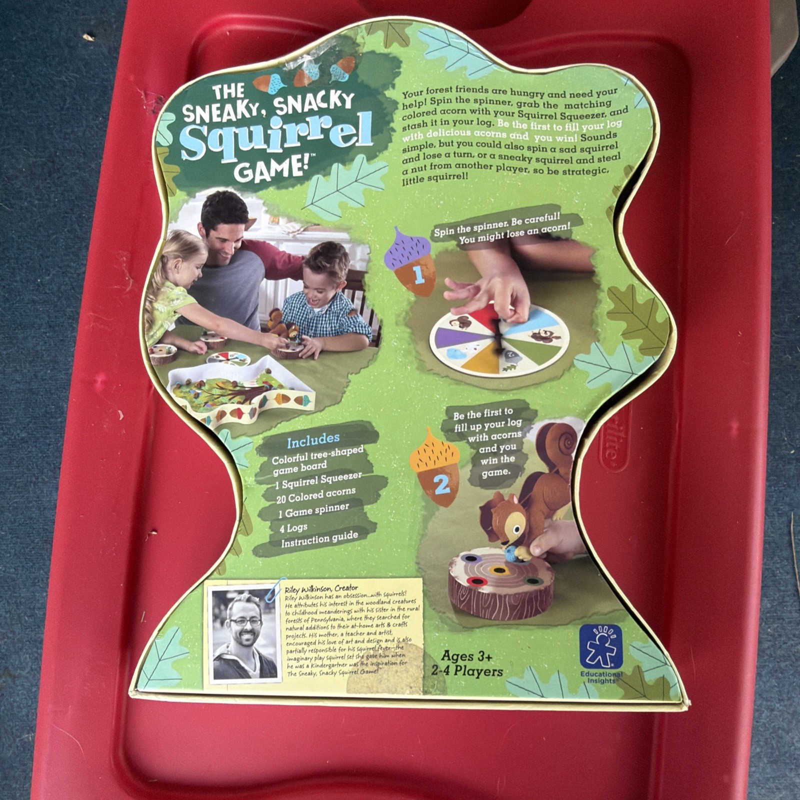 Sneaky, Snacks, Squirrel Game Preschool Board Game for Kids Ages 3 and Up CIB