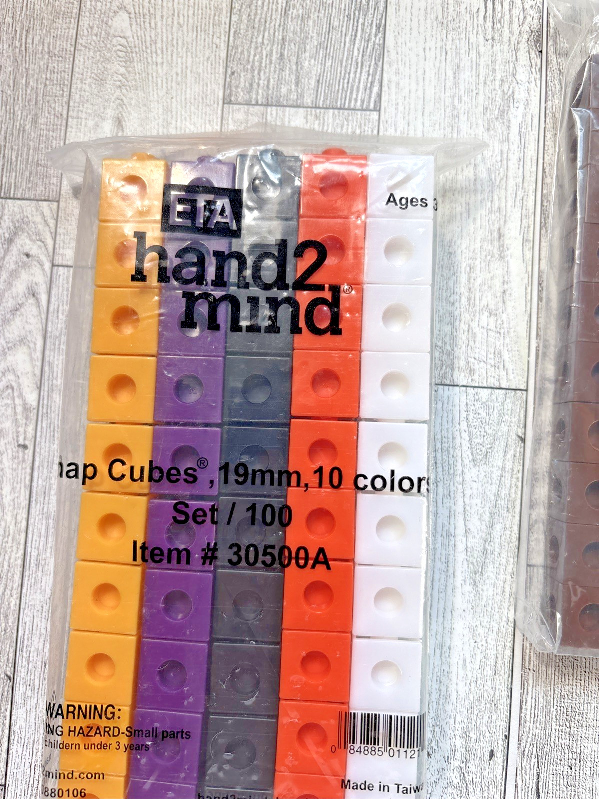 Hand2mind Snap Cubes Lot of 300 STEM Classroom Math Manipulative 10 Colors