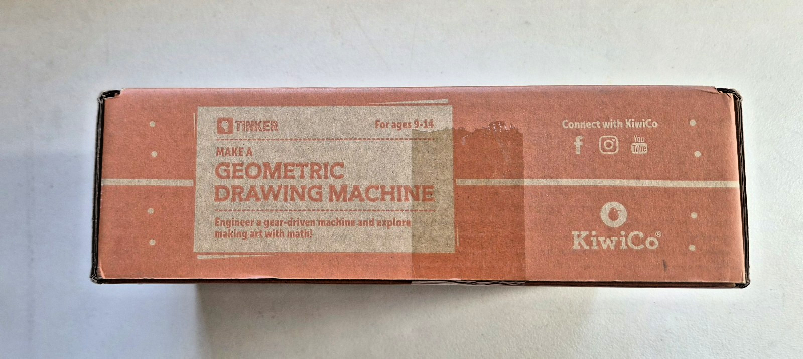KiwiCo Tinker Crate Geometric Drawing Machine STEM Project Kit New Sealed Ages 9