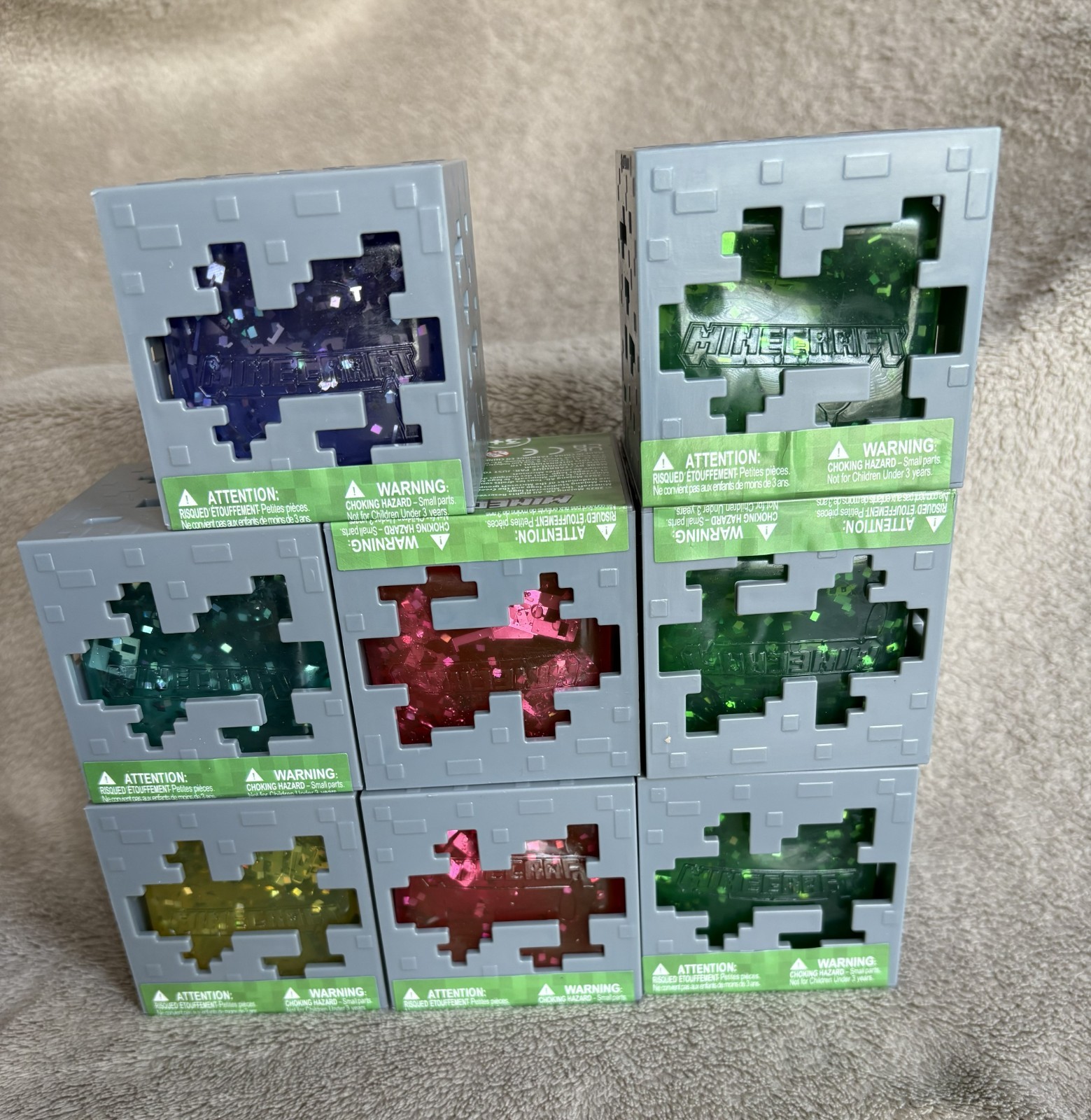 MINECRAFT JELLY CUBES *VIRAL* Lot of 8