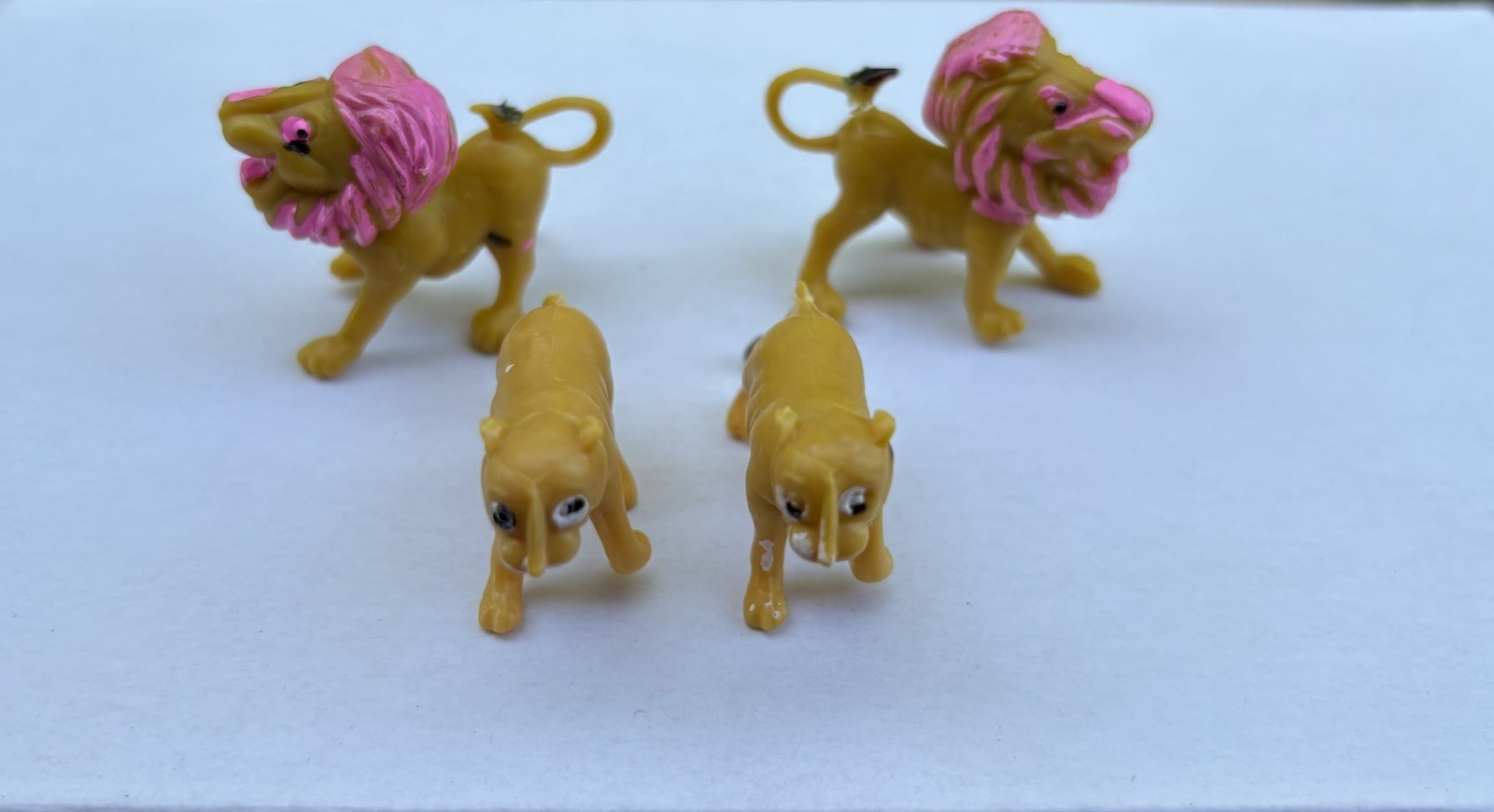 Mixed Lot Small Plastic Animal Figures made Hong Kong