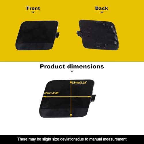 Car Front Bumper Tow Hook Cover Compatible With Volvo S60 V60 2020 Lava Red