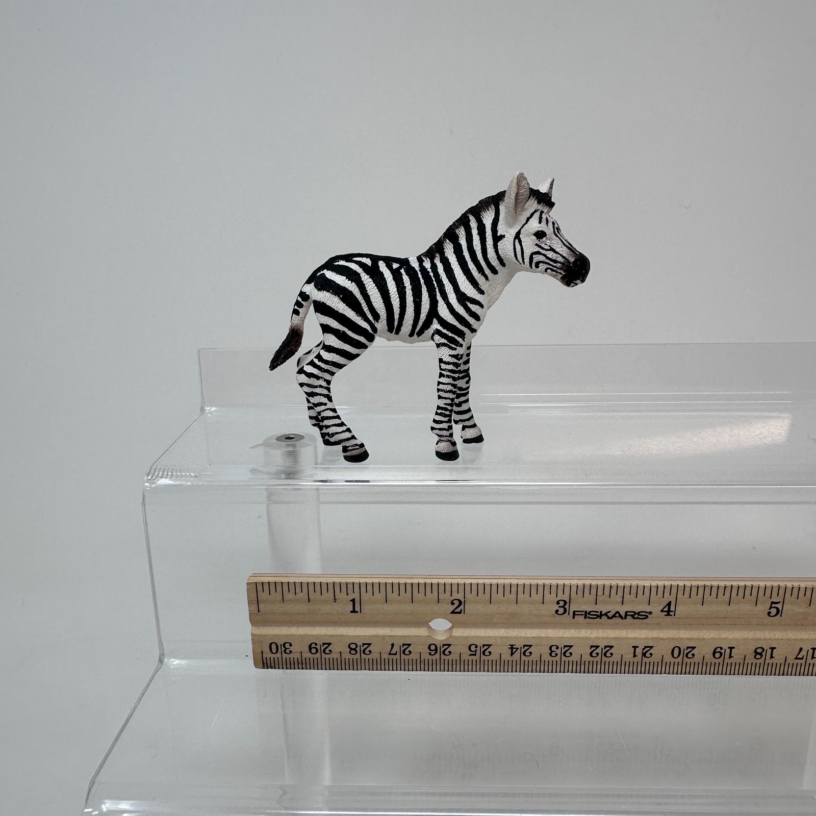 Schleich Zebra Foal Figure Black White Striped Baby Horse Animal Figurine 3″