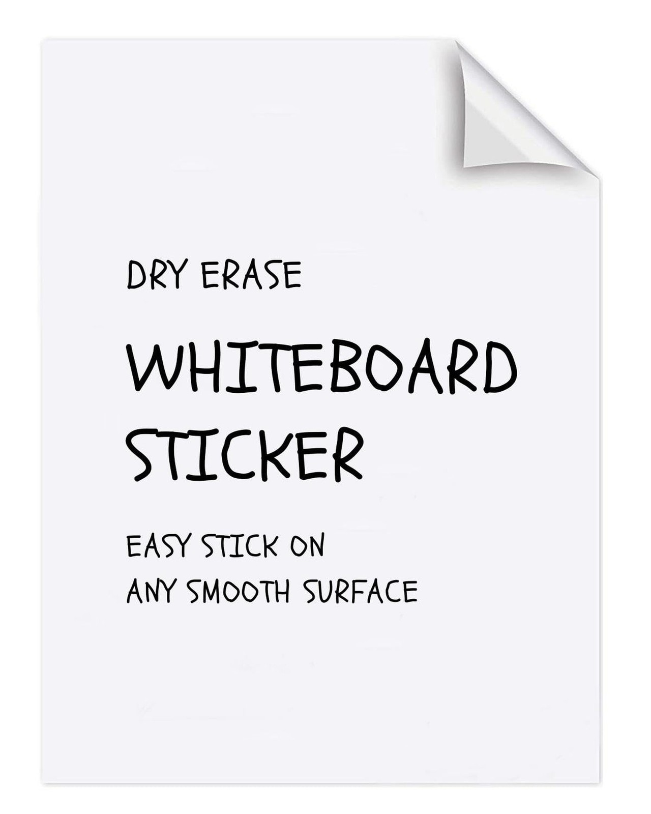 Dry Erase Sheets – 6 A4 Sheets – Adhesive Whiteboard Wallpaper Decal – White …