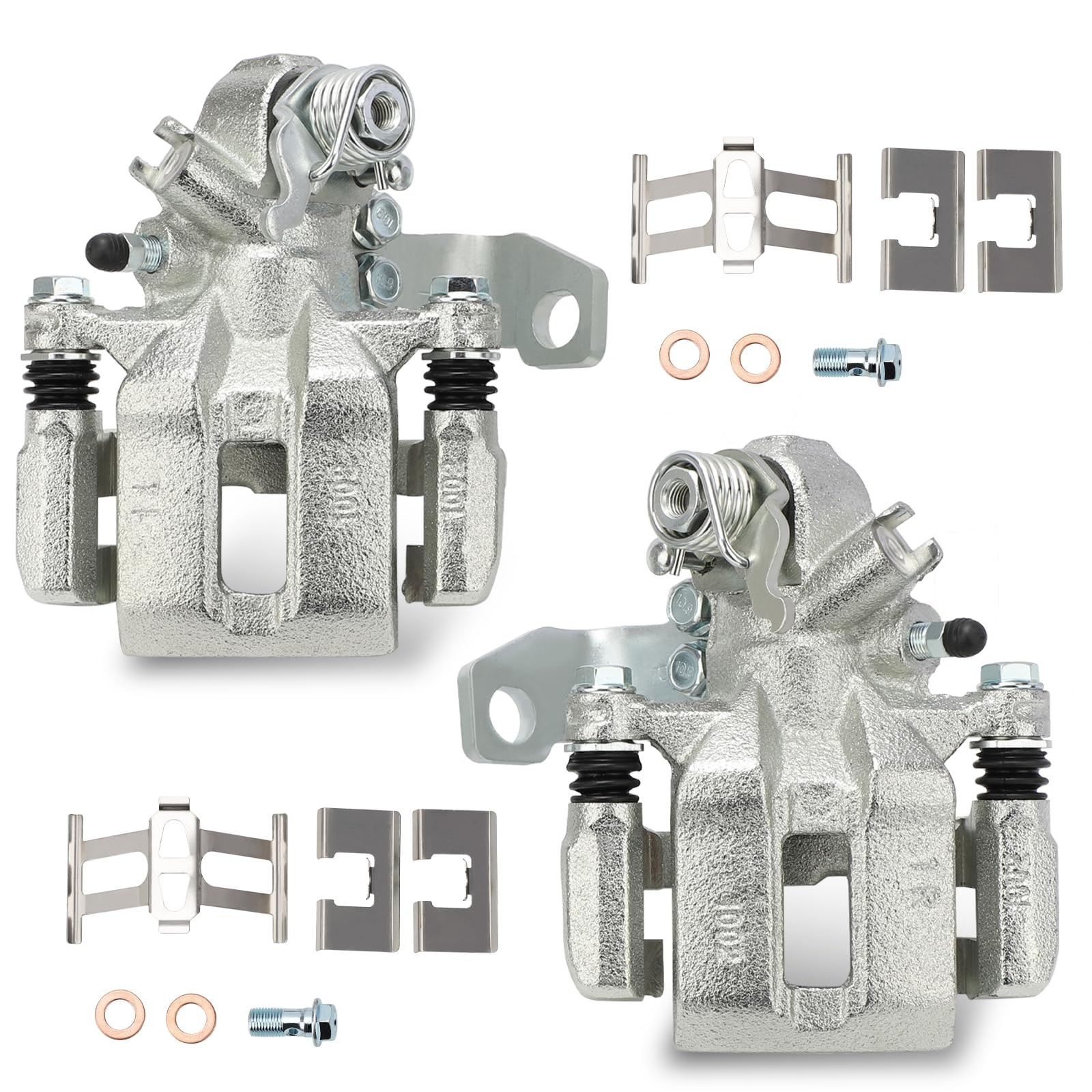 19B3298 19B3299 Rear Left & Right Disc Brake Caliper Assembly with Bracket Fo…