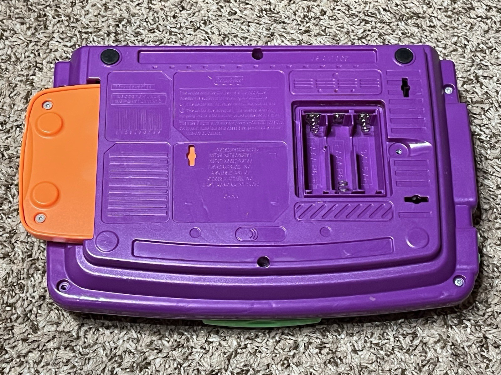 Fisher-Price 2009 Fun2learn Color Flash Laptop Purple Grey Works Great Cleaned ￼