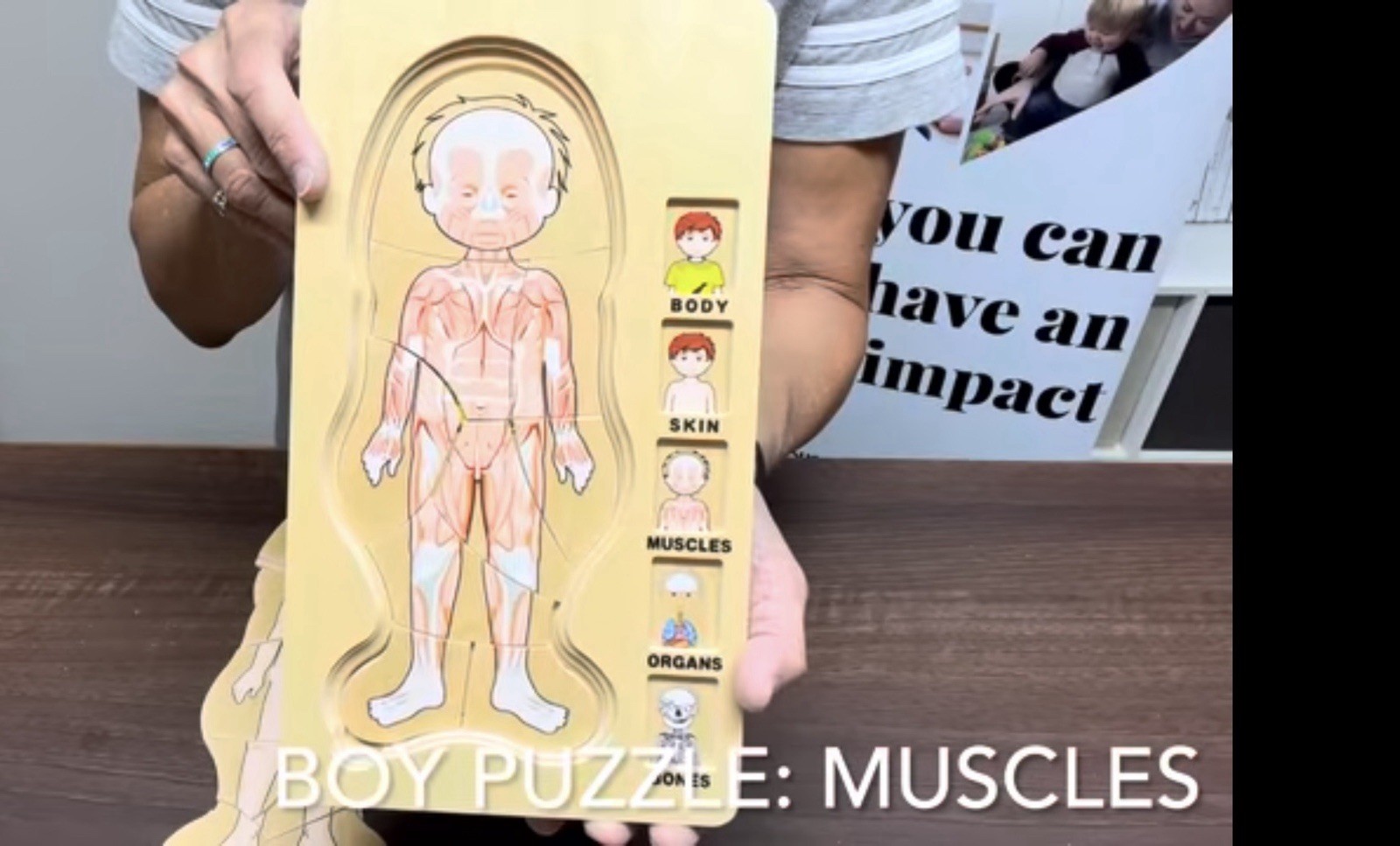 NEW discovery toys body amazing Girl Human Body 5 Layer Wooden Puzzle