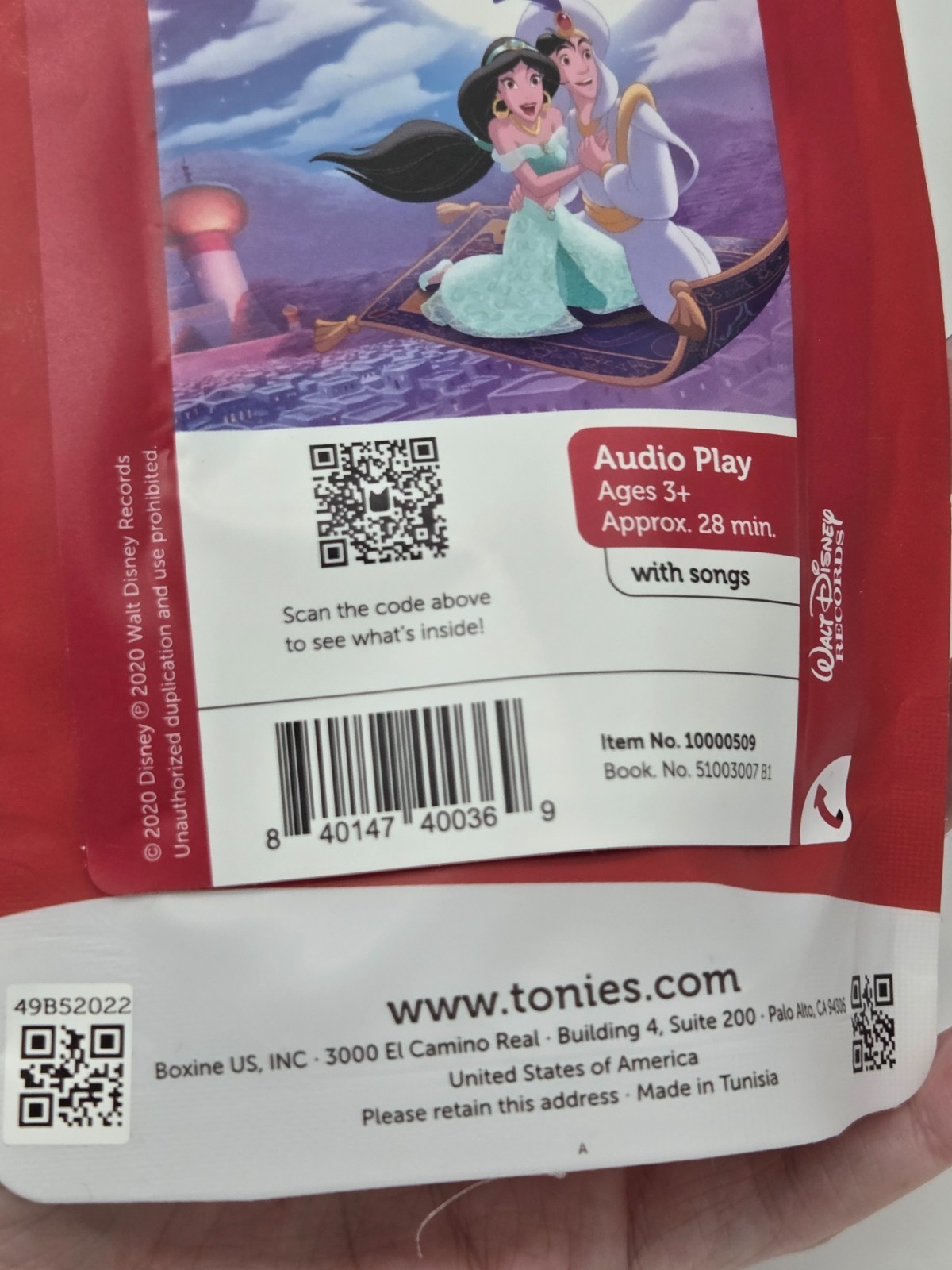 Tonies Disney Aladdin Story and Songs Tonie Figurine