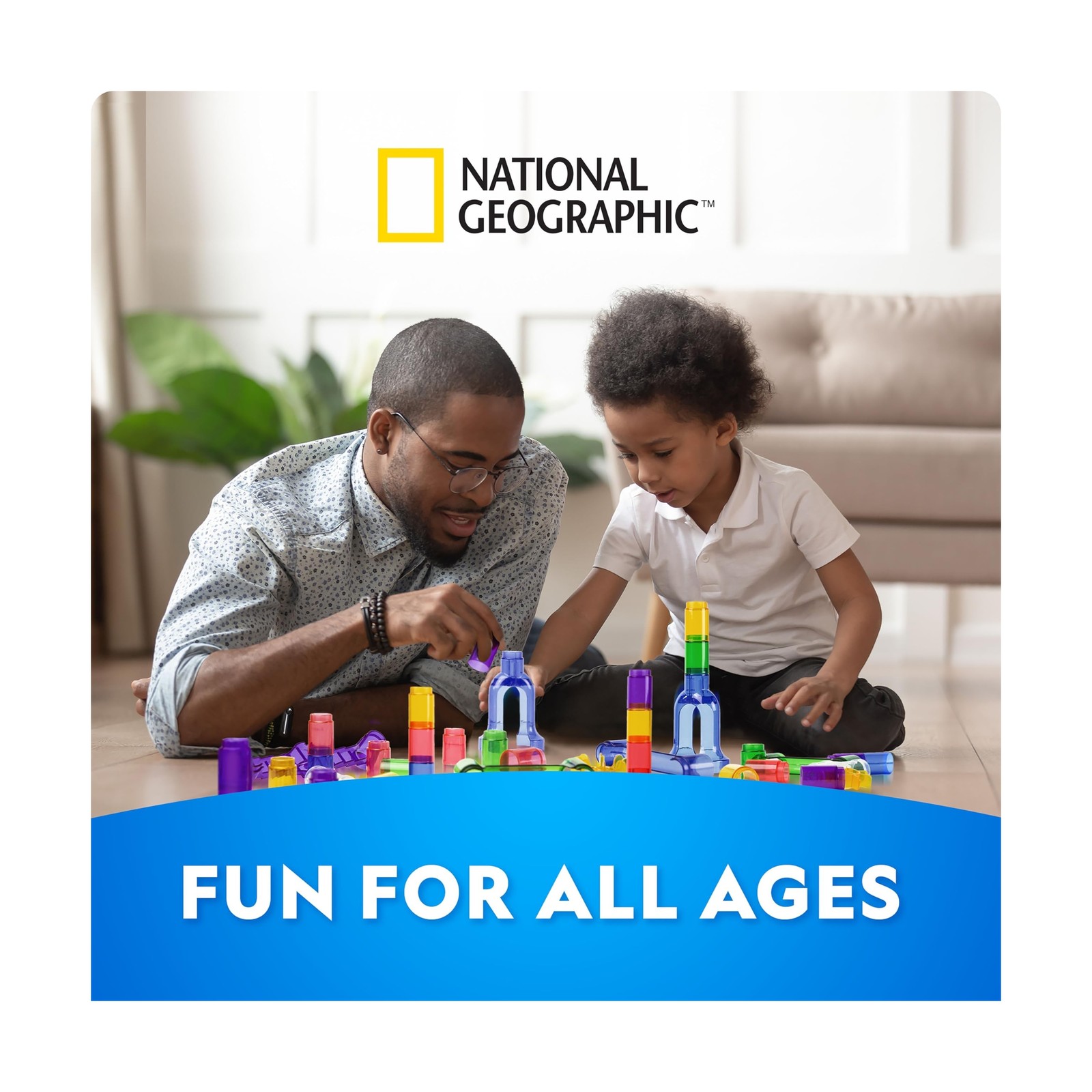 NATIONAL GEOGRAPHIC Glowing Marble Run Expansion Pack – 5 Glow … FAST USA SHIP