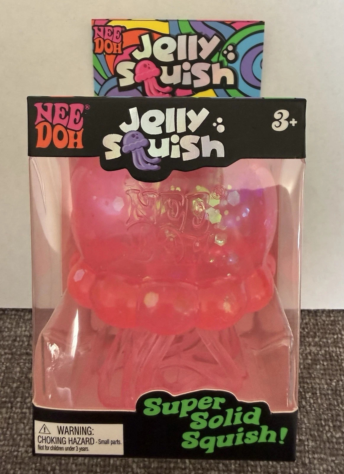 Authentic NeeDoh 🩷 PINK Jelly Squish Jellyfish Fidget Sensory Toy – US Seller