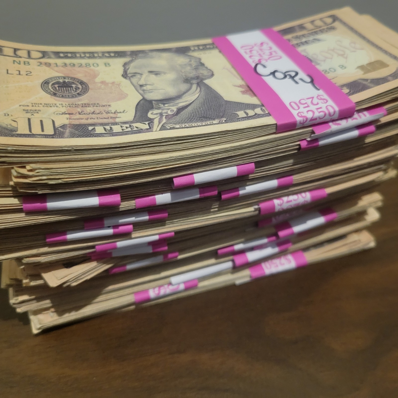 Best Replica Grade A ++ AGED $10 Bills * 50/ Novelty Purposes Only