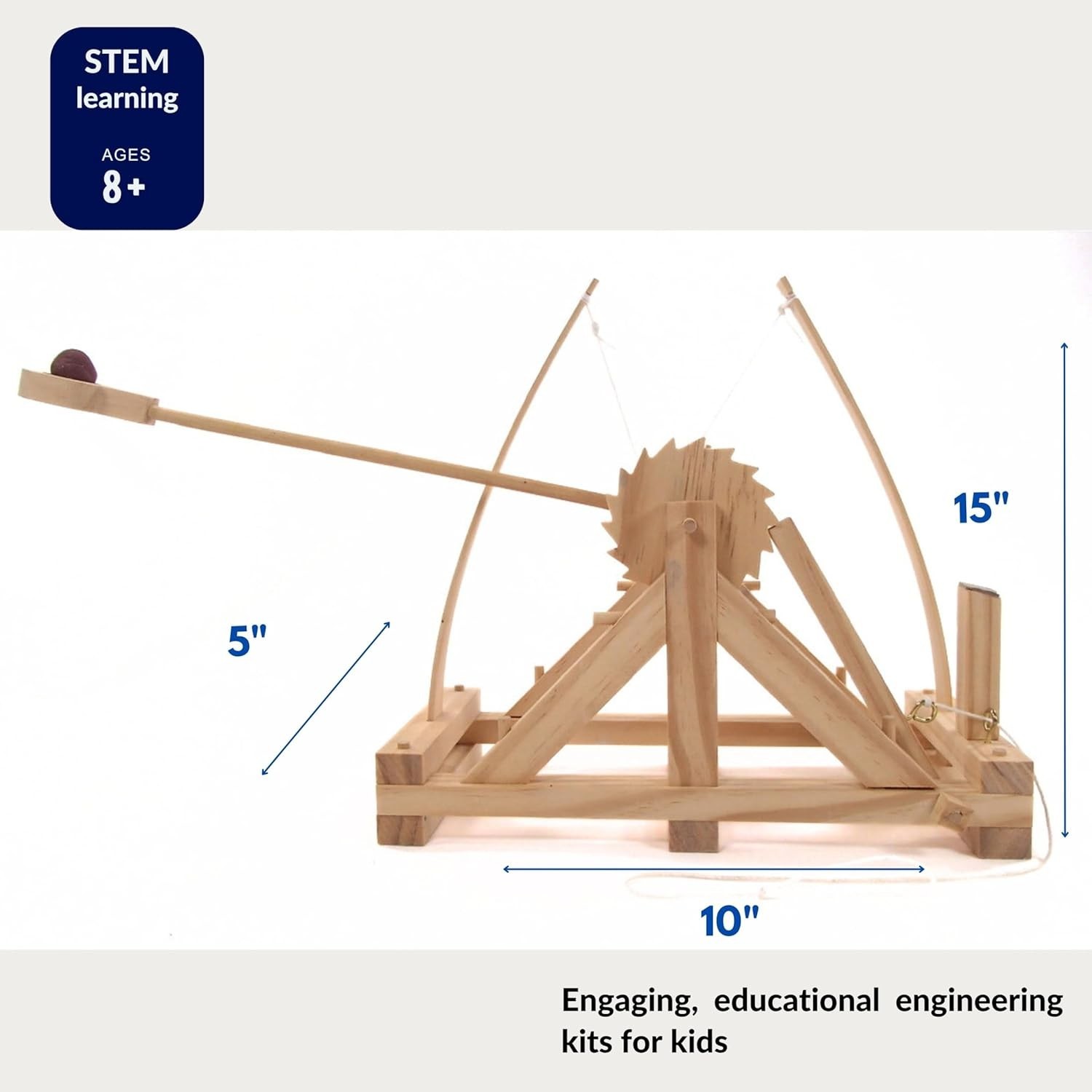 Interactive Da Vinci Catapult Engineering Model Kit: Perfect STEM Toy for Kids