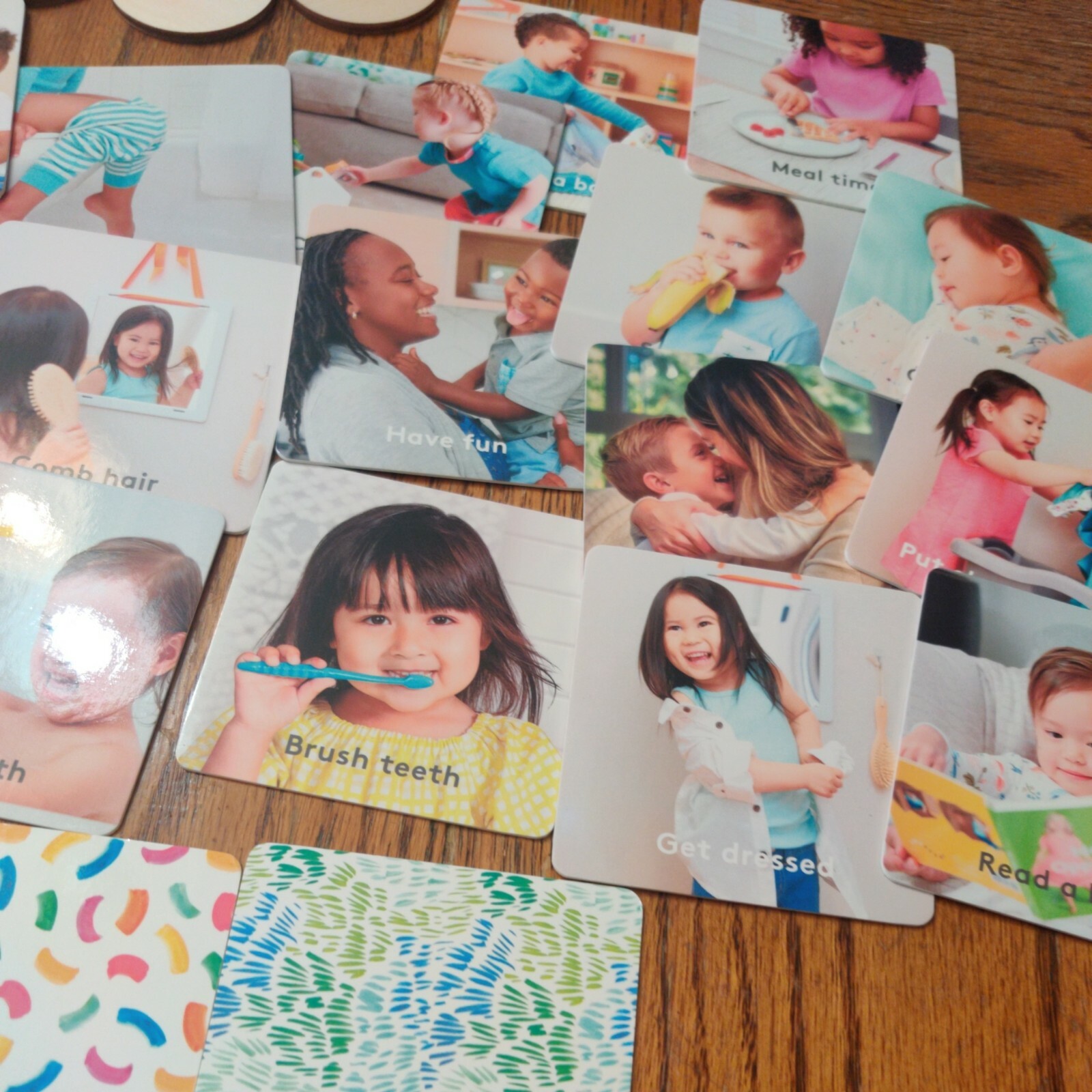 Lovevery Coin Bank Box & Routine Picture Cards GUC