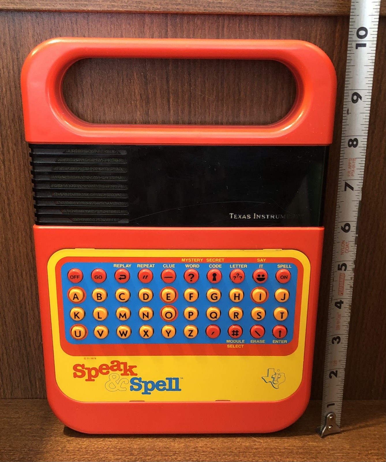 Vintage 1978 Texas Instruments Speak & Spell Tested Working with Activity Book