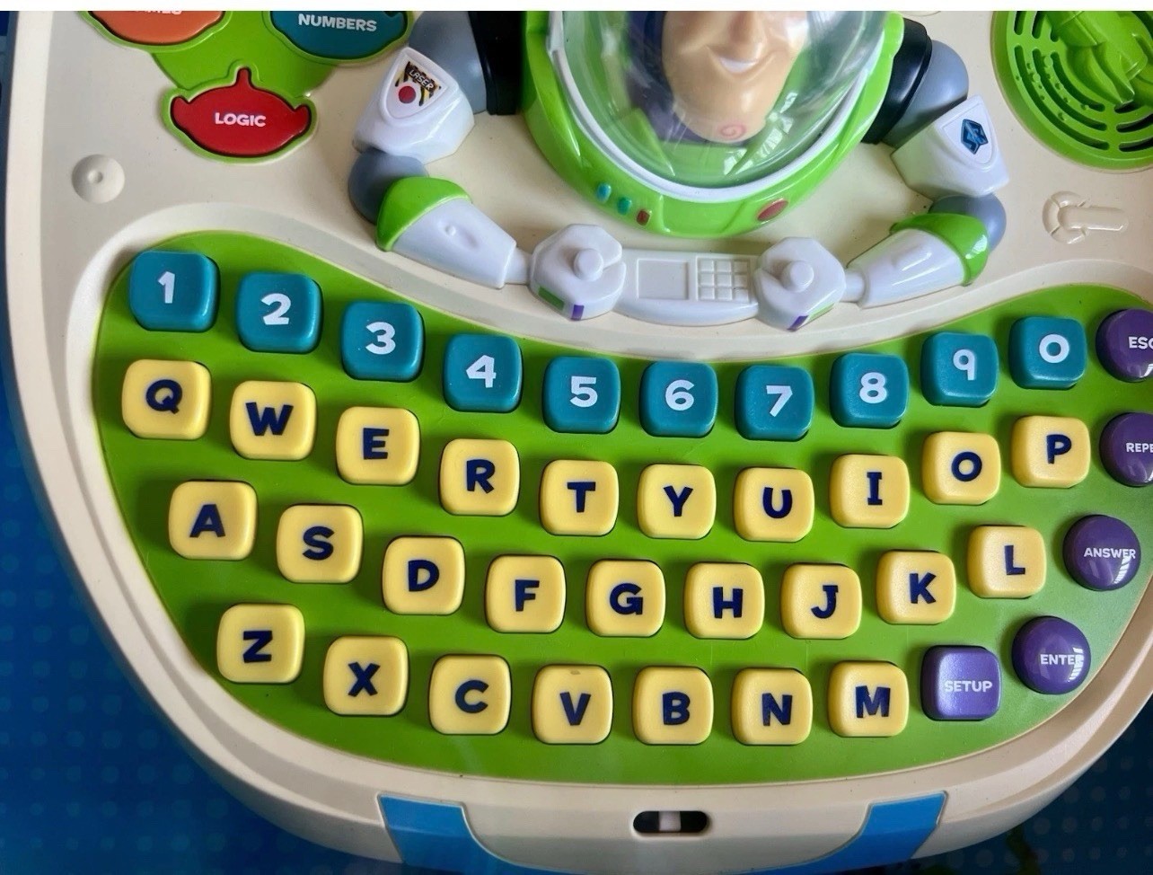 Vtg VTech Disney Toy Story 3 Buzz Lightyear Star Command Laptop Works