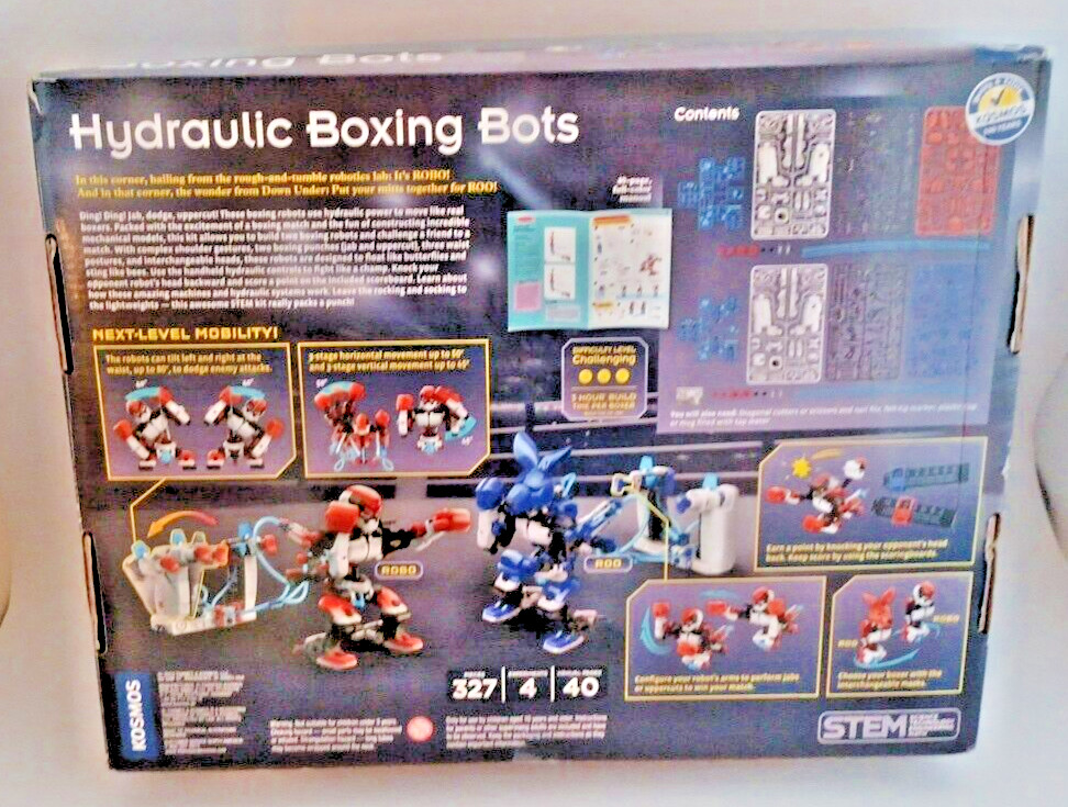 Thames Kosmos Hydraulic Boxing Robots Bots STEM Experiment Kit Science Engineer