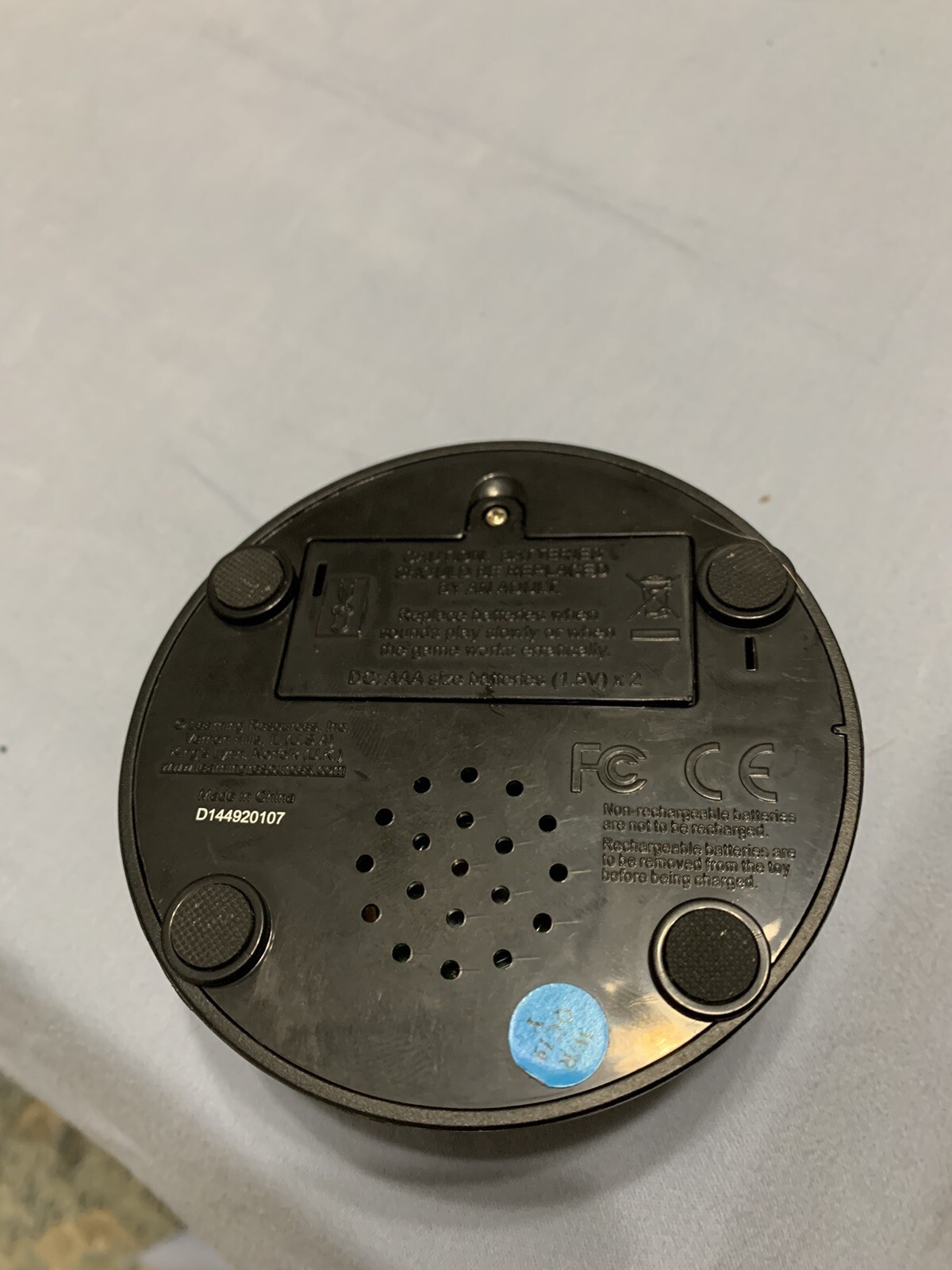 Fun Orange Light Up Push Buzzer With Sound! Learning Resources LRNLER3776