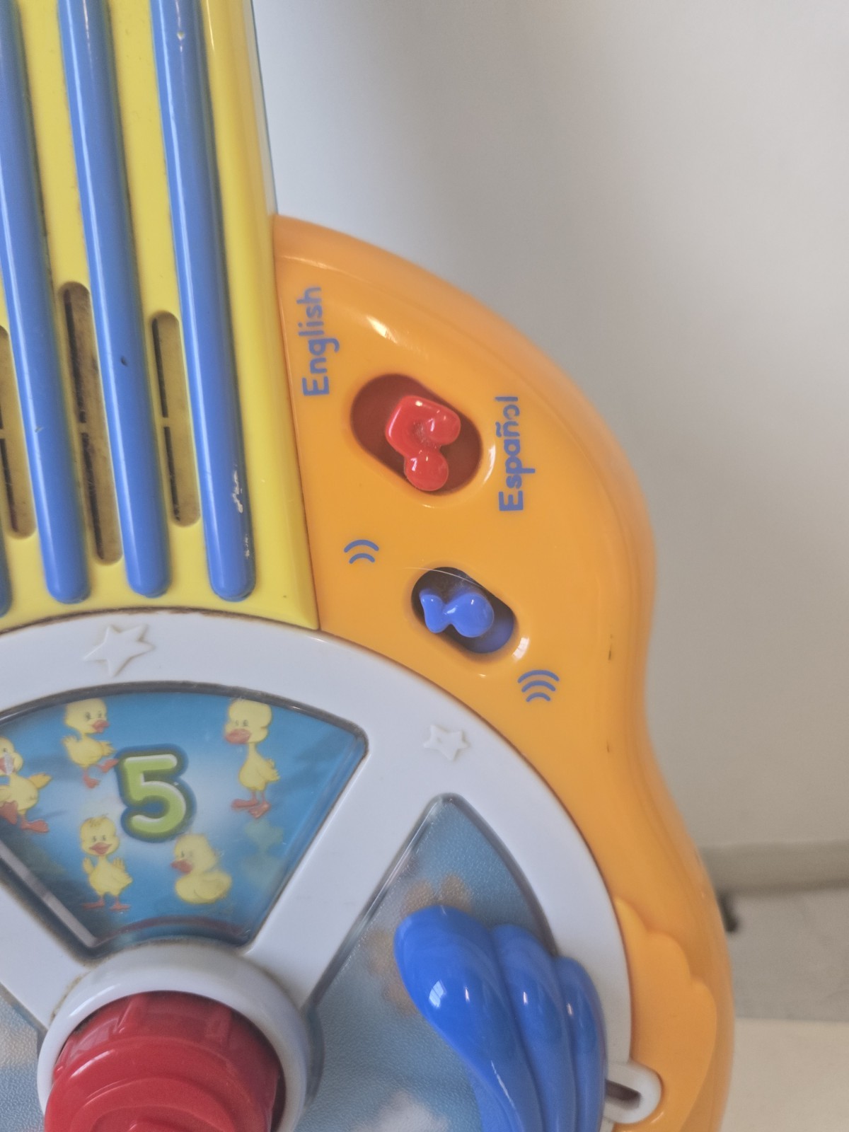 Leap Frog Learn & Groove Toy Guitar Musical Sound English Spanish Testd Works Gk