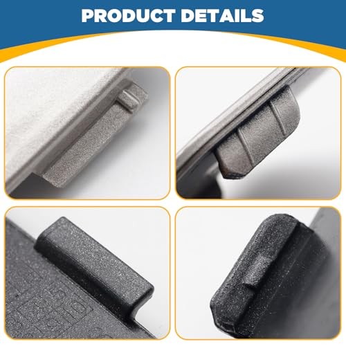 TOPUS Car Front Bumper Tow Hook Cover for Luxury Edition Silver Passenger Side