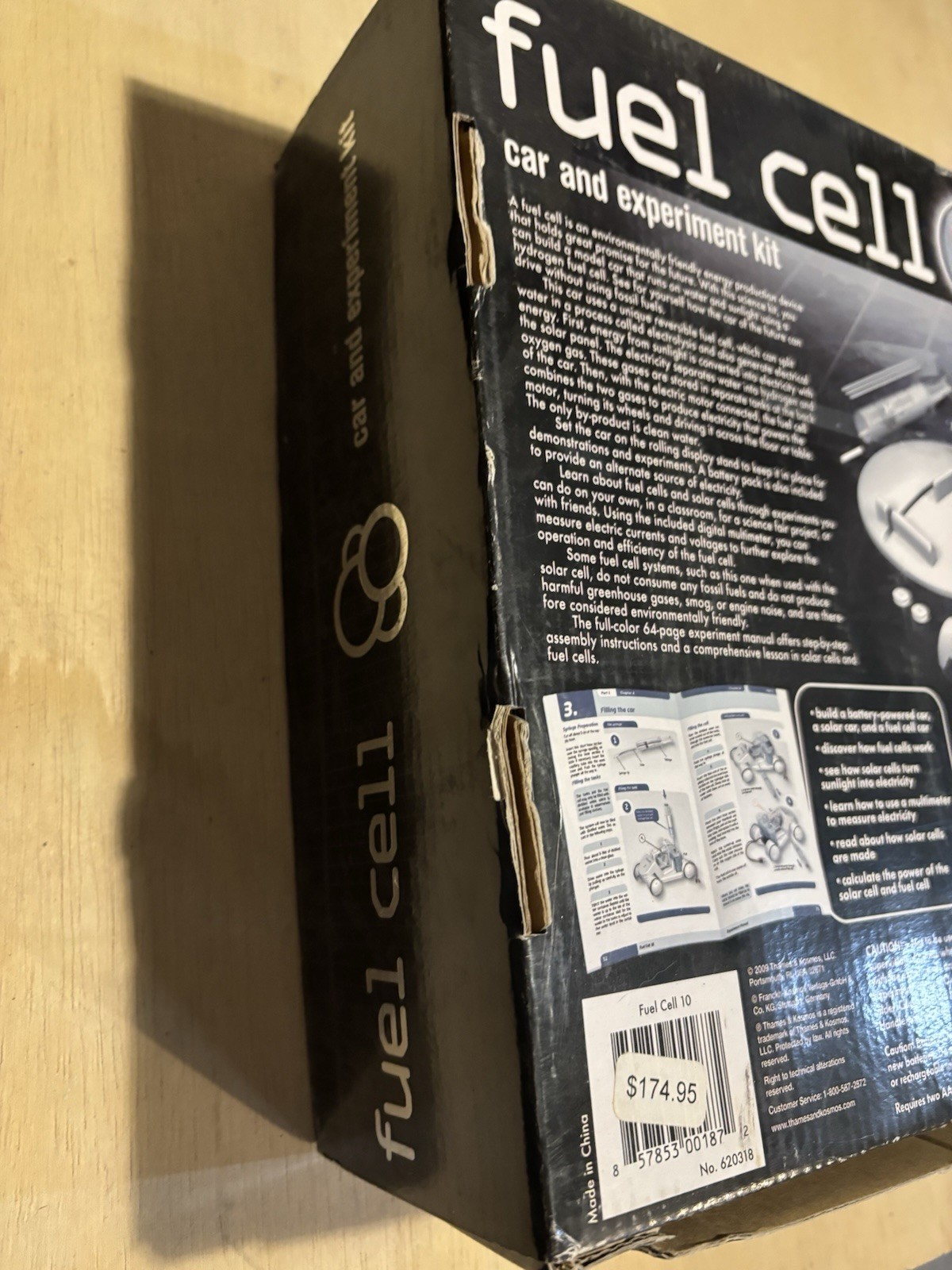 Thames & Kosmos Fuel Cell 10 Car And Experiment Kit – Box open, INNER KIT SEALED