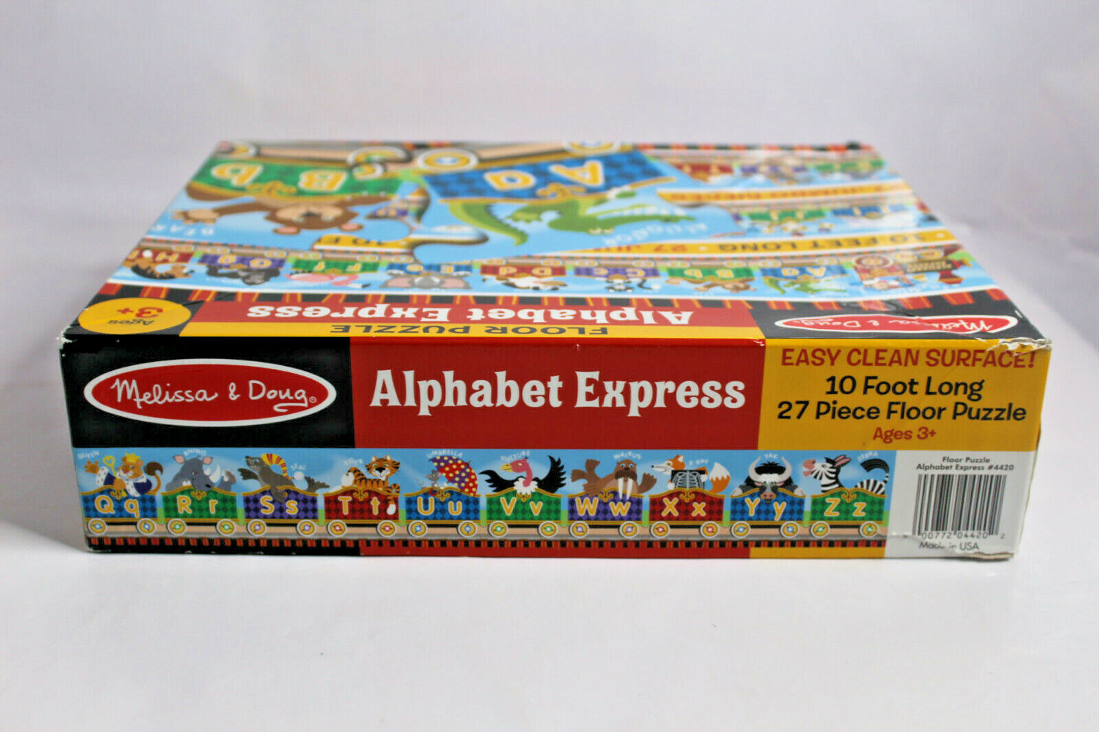 Melissa & Doug ALPHABET EXPRESS Train 27 PIECE Floor puzzle #4420 = 120″ X 6″