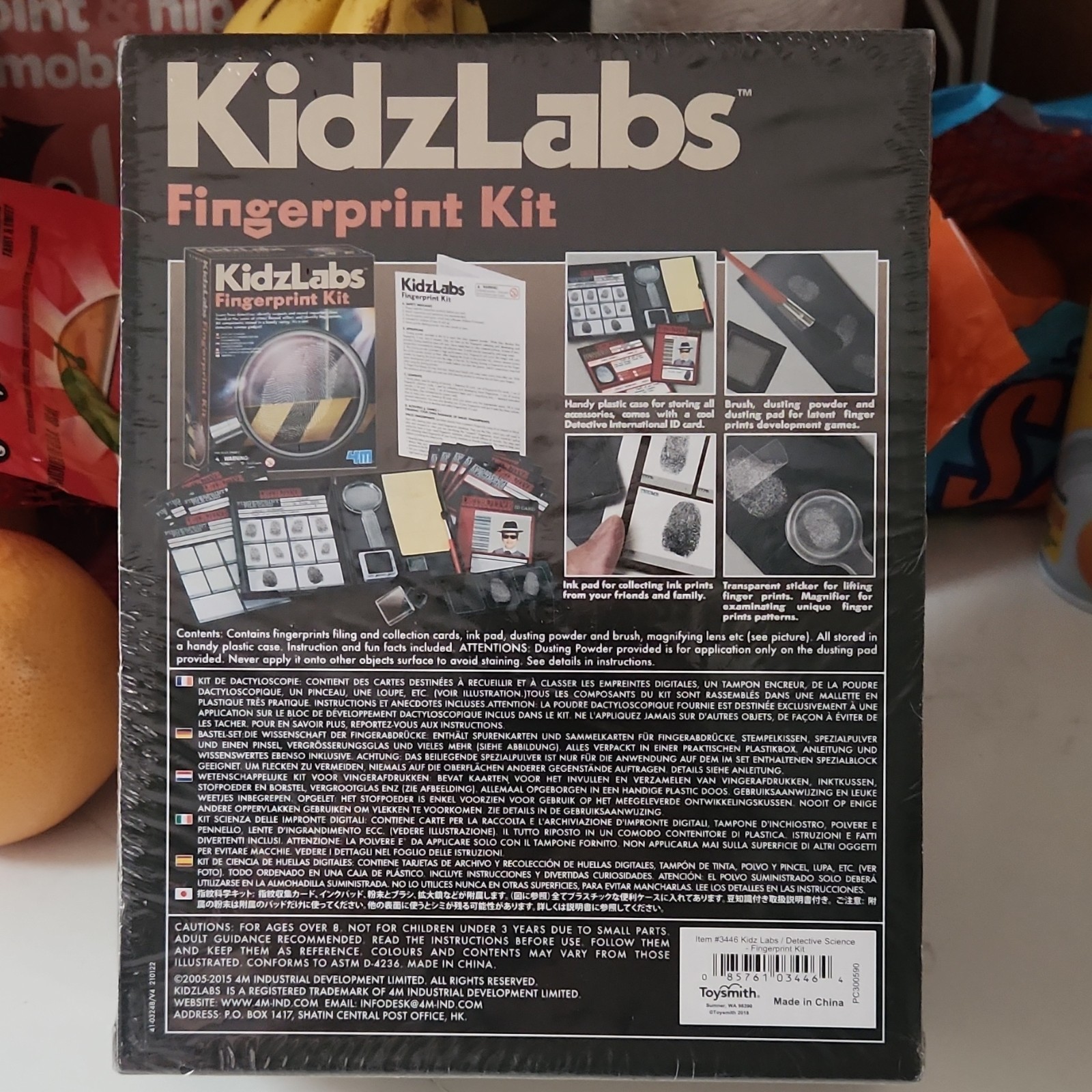 4M KidzLabs Fingerprint Kit Science Educational Toy Ages 8 Years & Up