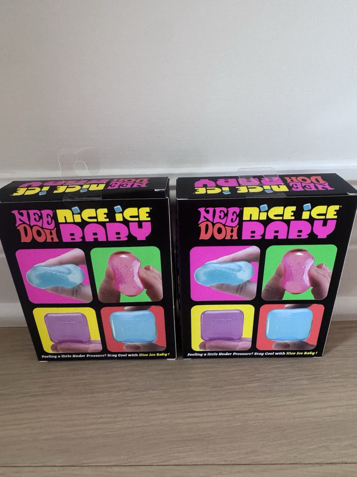 Needoh Nice Ice Baby 4 Pack Mini Cubes Squishy Stress Fidget Toy Lot Of 2