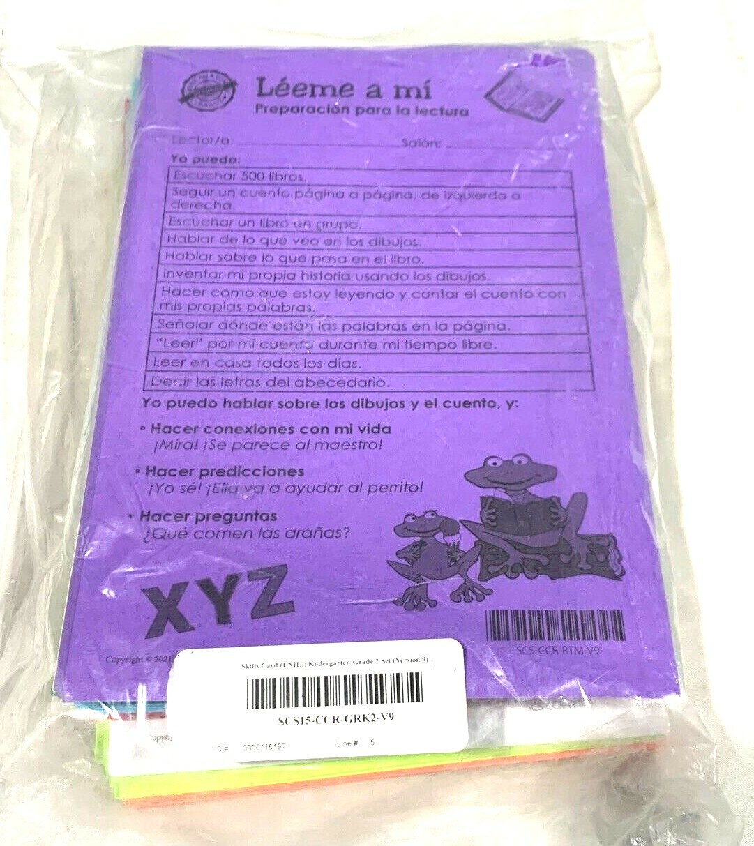Spanish Skill Cards Kindergarten-2nd Grade (Version 9) American Reading Company