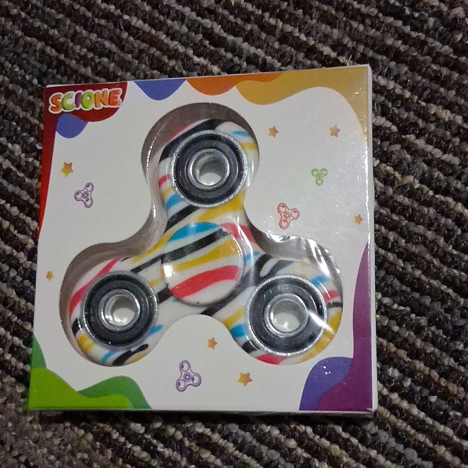 SCIONE Multicolor Hand Spinner Fidget Toy for Kids Ages 4-11 Years, 4-7, 8-11