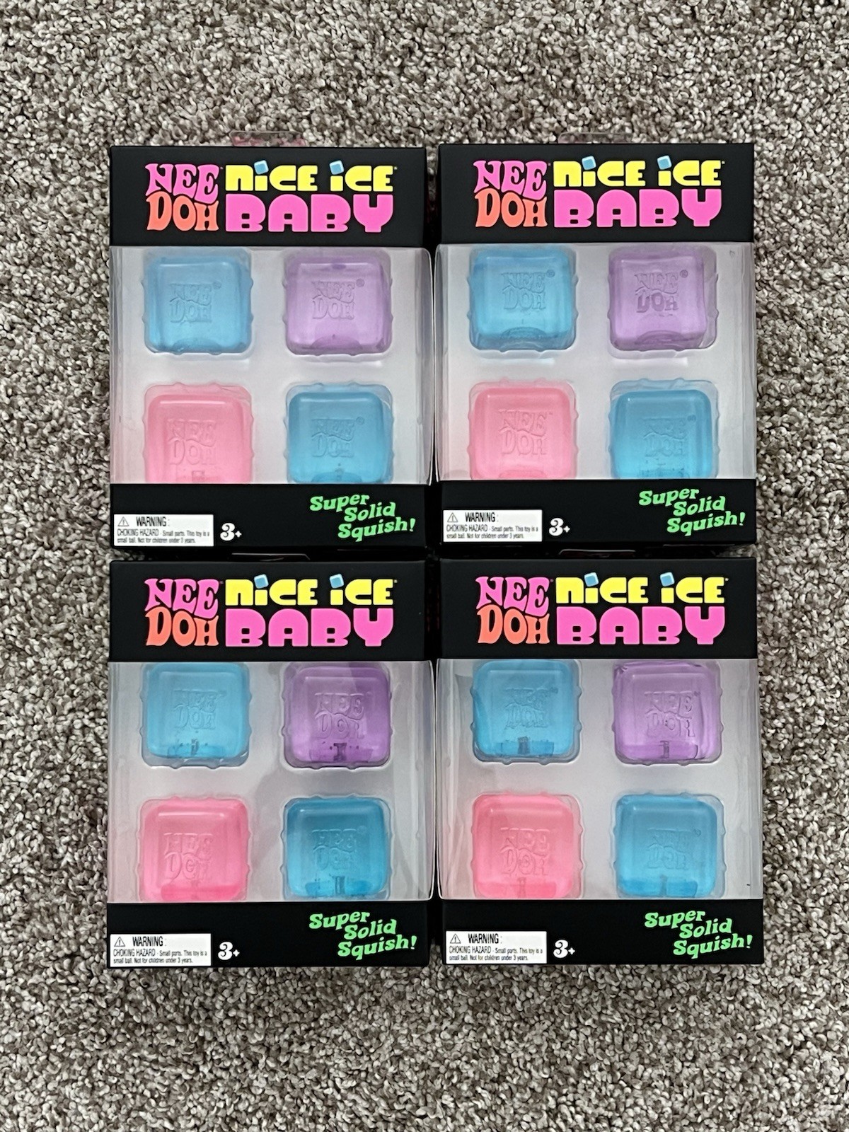 Lot of 4 – BRAND NEW ~ SEALED Needoh Nice Ice Baby Bundles (Mini Nice Cubes)