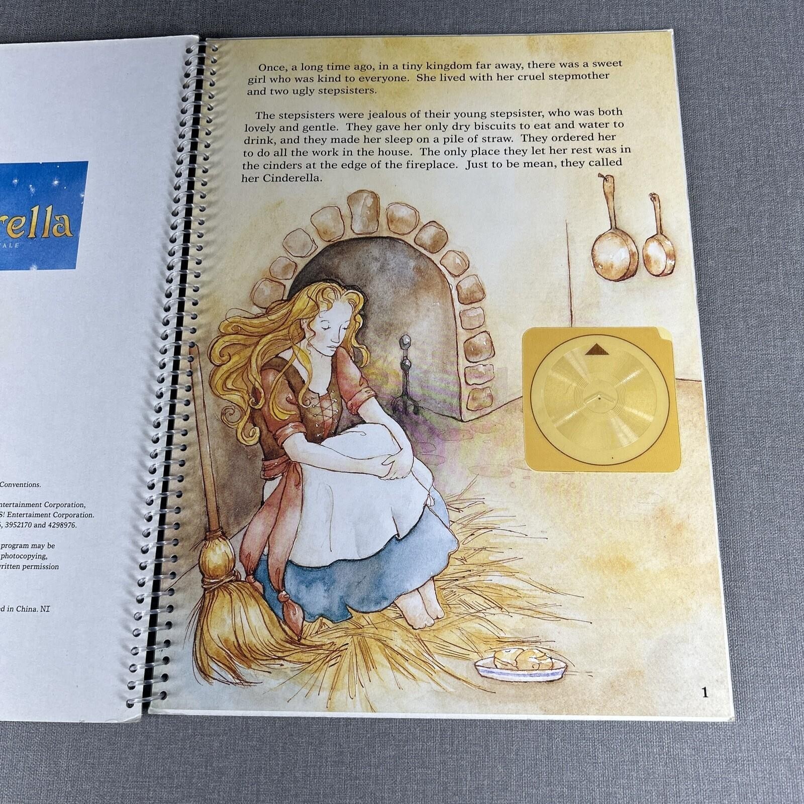 Comes To Life Books Cinderella 1993 Hardcover Spiral Book Yes!