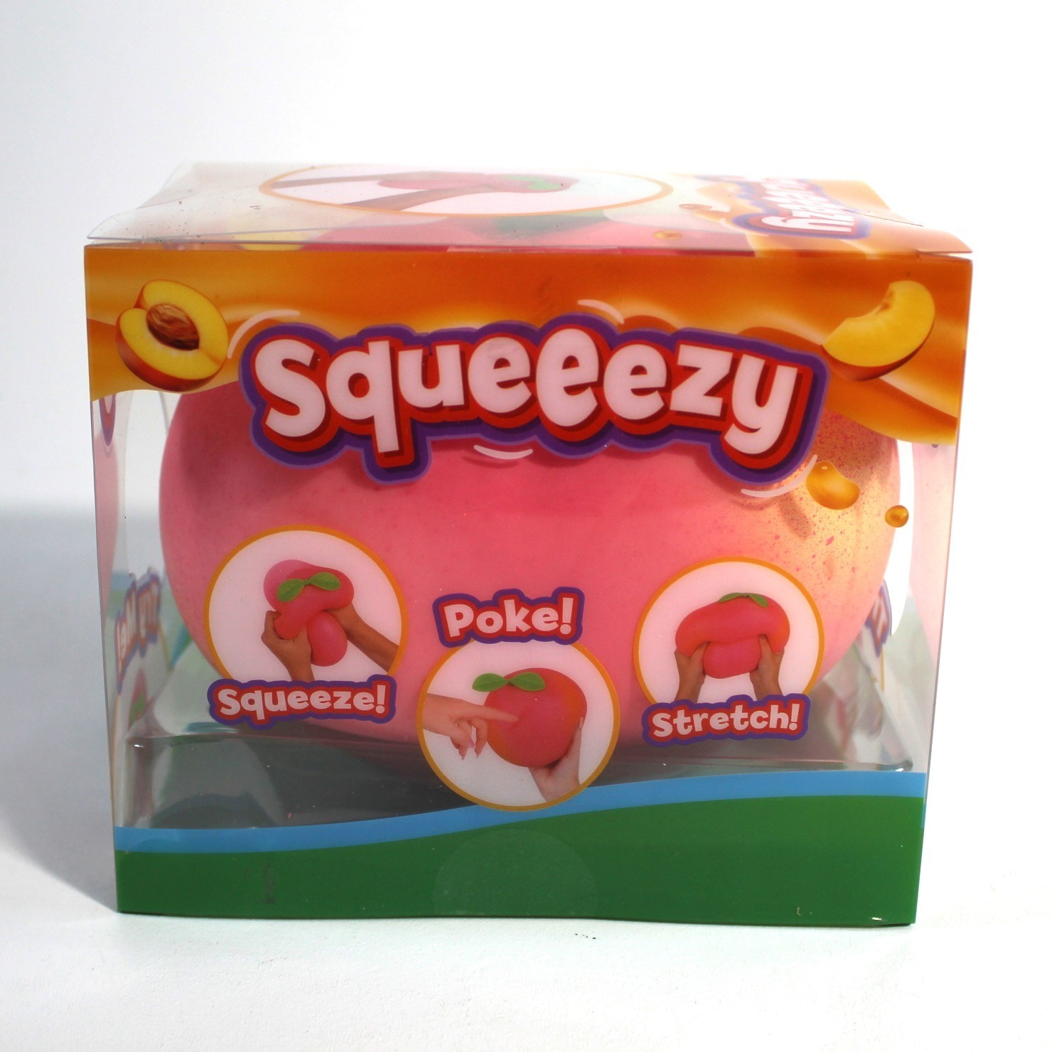 Squeezy Jumbo Tie Dye Duck & Peach Squishy Stress Sensory Fidget Toy Viral
