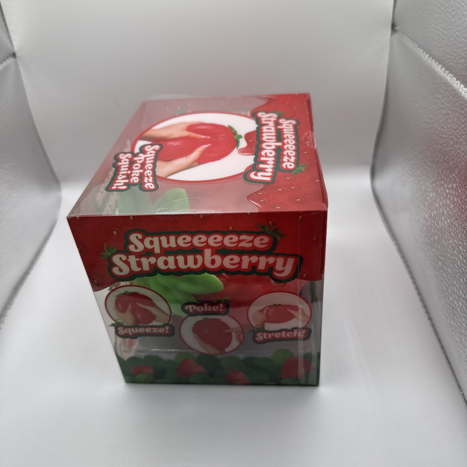 Sunny Days Squeeeeze Strawberry Tactile Squishy Squeeze Toy Red/Green