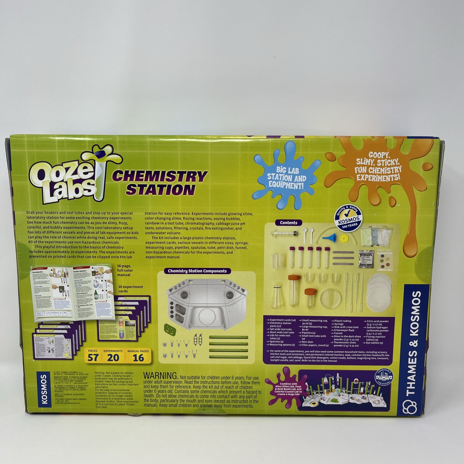 Thames & Kosmos Ooze Labs Chemistry Station STEM Experiment Kit 20 Experiments