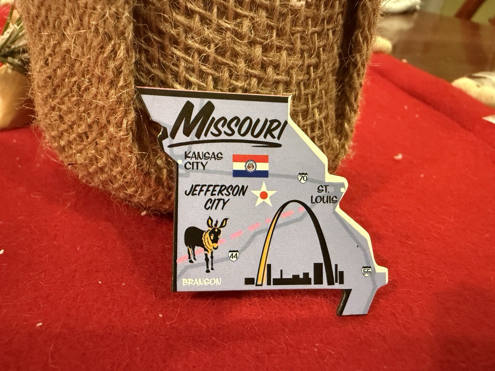 USA Magnetic State Puzzle Map Ata-Boy Play-N-Learn Missouri Replacement Piece 1