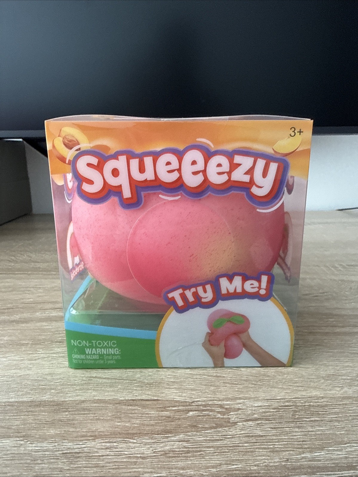Sunny Days Jumbo Squeezy Peach Squishy Toy Stress Relief Sensory Fidget NEW