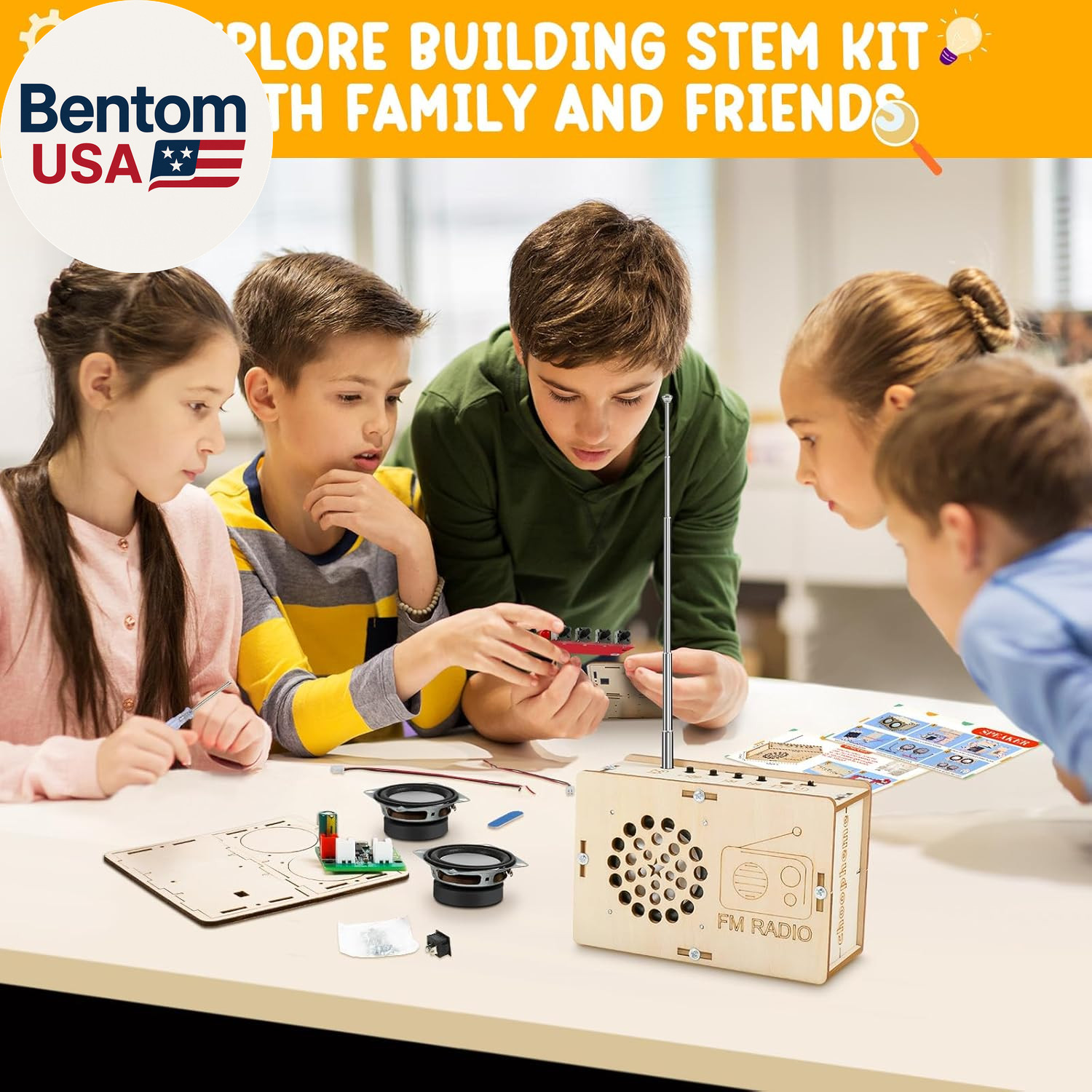 Stem Projects Toys for Boys Age 8-12 12-14 Science Kit Building Own Bluetooth Sp
